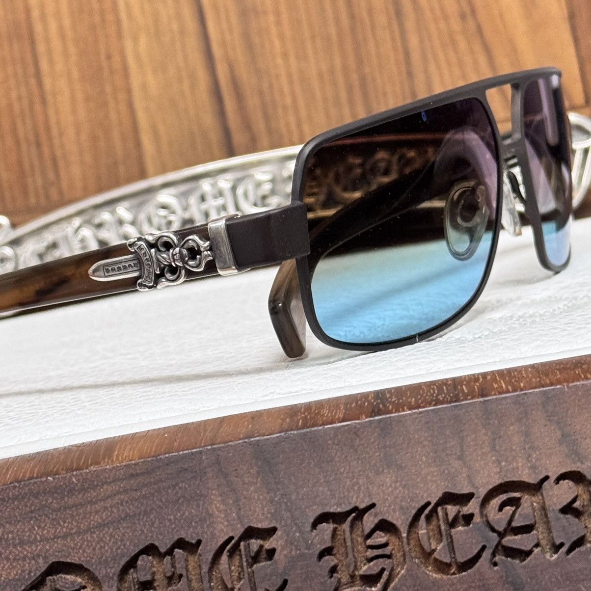 Chrome Hearts Chrome Hearts Tank Slapper 1/1 ‘Murky Waters’ Sunglasses Size ONE SIZE - 8 Thumbnail