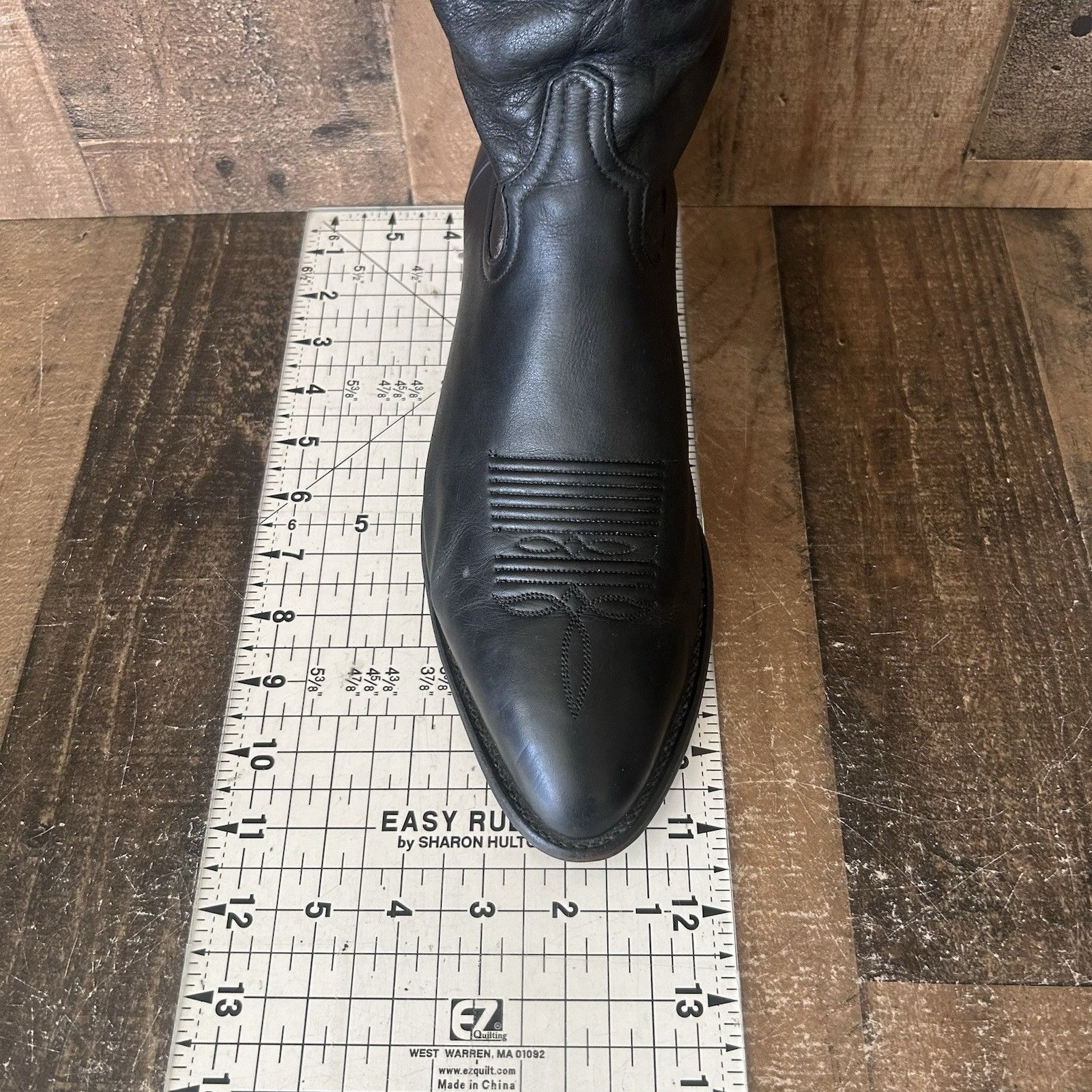 Tony Lama Tony Lama Vintage Classic Black Cowboy Boots Mens 10 D Size US 10 / EU 43 - 4 Thumbnail