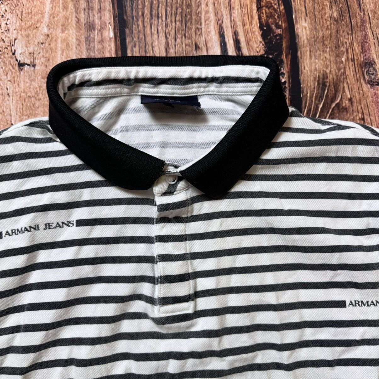 Armani Armani polos t-shirt white monogram Size US S / EU 44-46 / 1 - 3 Thumbnail