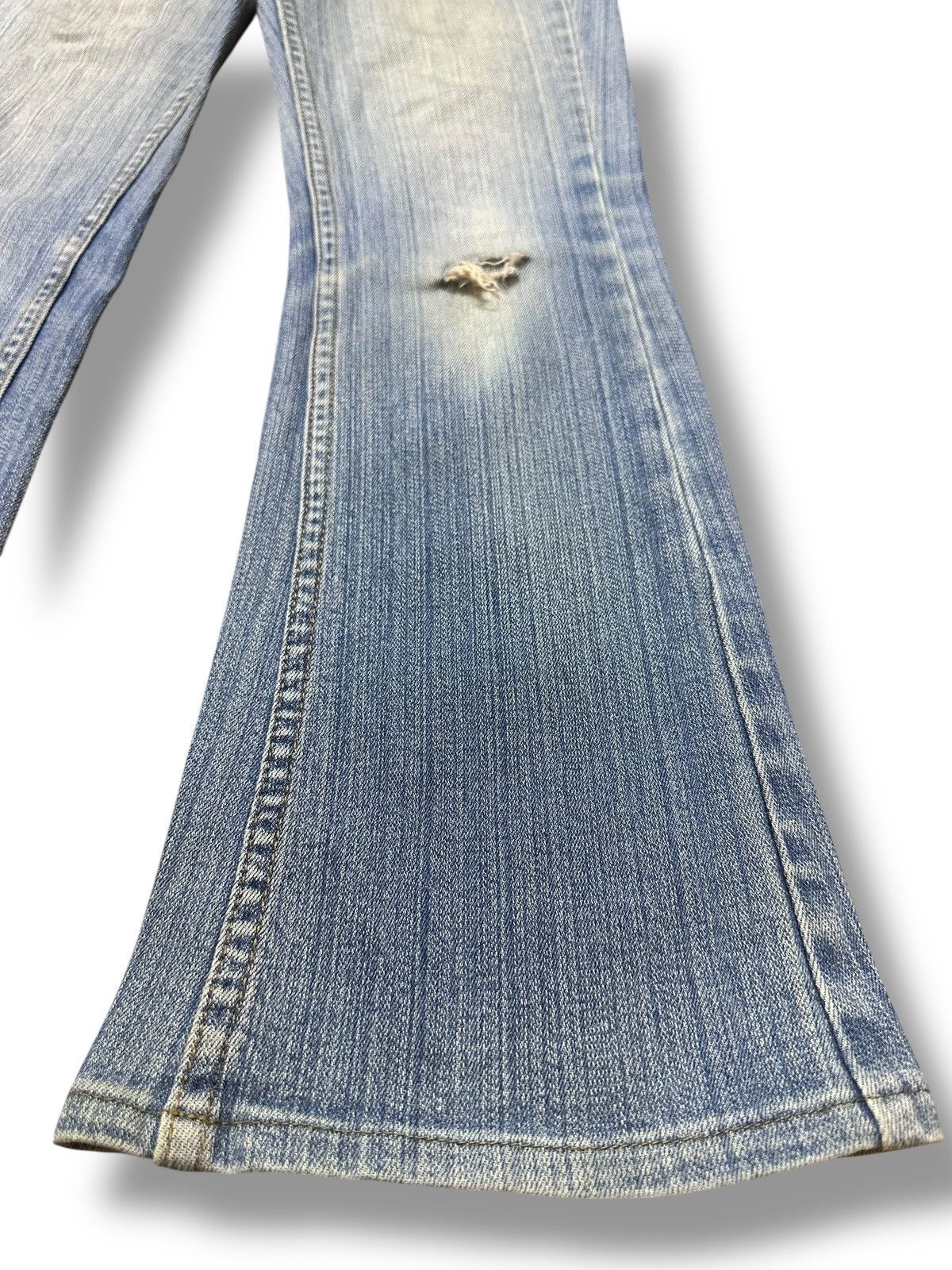 Japanese Brand Sasson Distressed Jeans With Bootcut and Flare Style Size US 27 - 7 Thumbnail