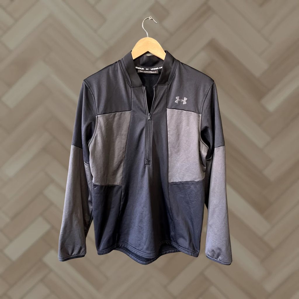 Under Armour Under Armour Mens Black Full Zip ColdGear Sweatshirt M Regular Size Medium Shirt Mens Black Full Zip Size US M / EU 48-50 / 2 - 1 Thumbnail