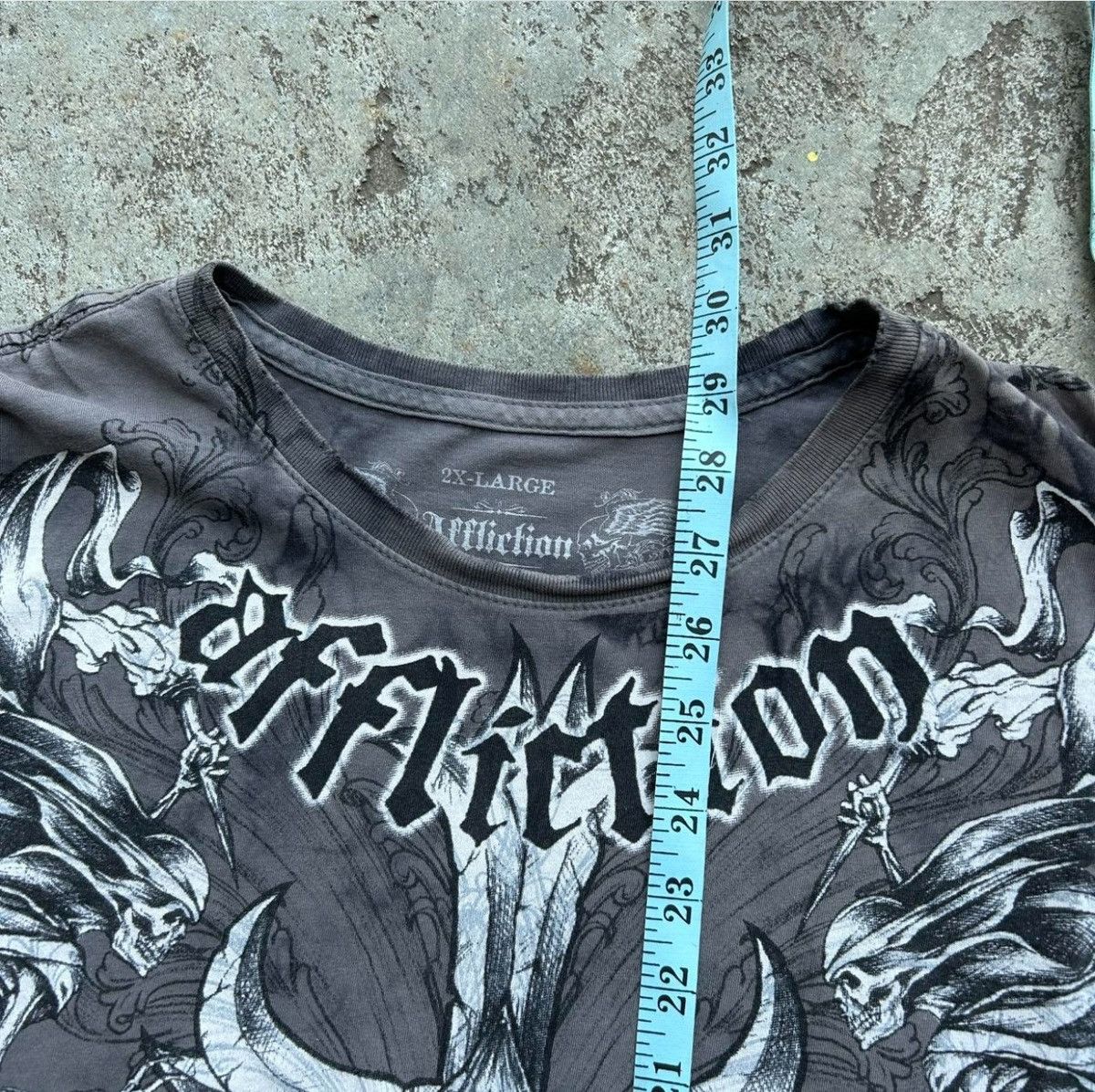 Affliction Grunge Cybergoth Winged Affliction Tee Size US XL / EU 56 / 4 - 3 Thumbnail