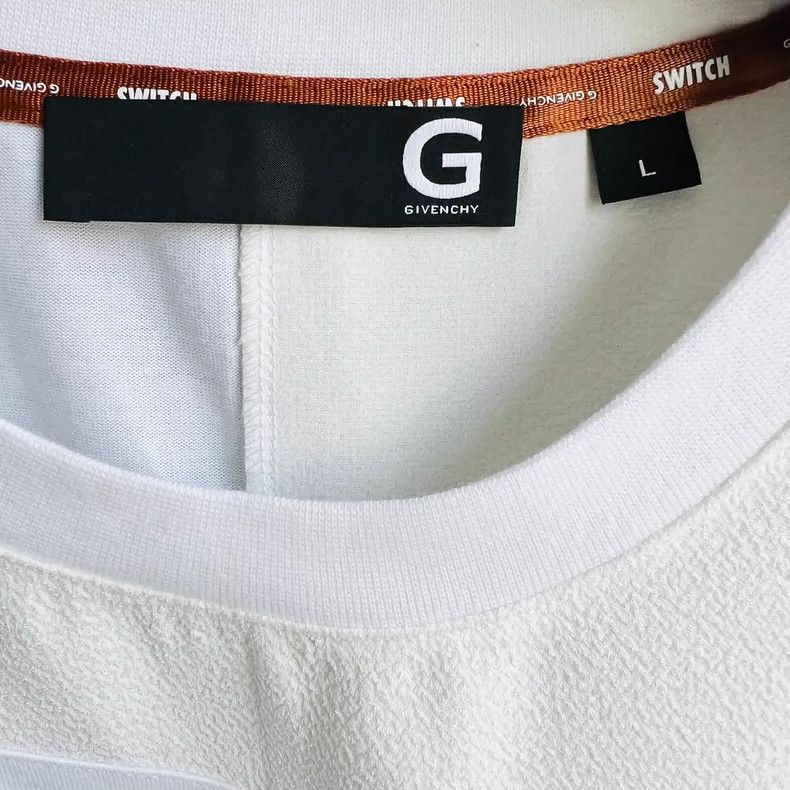 Givenchy Givenchy Men's Patchwork Design Cotton Crew Neck Short Sle Size US L / EU 52-54 / 3 - 2 Thumbnail