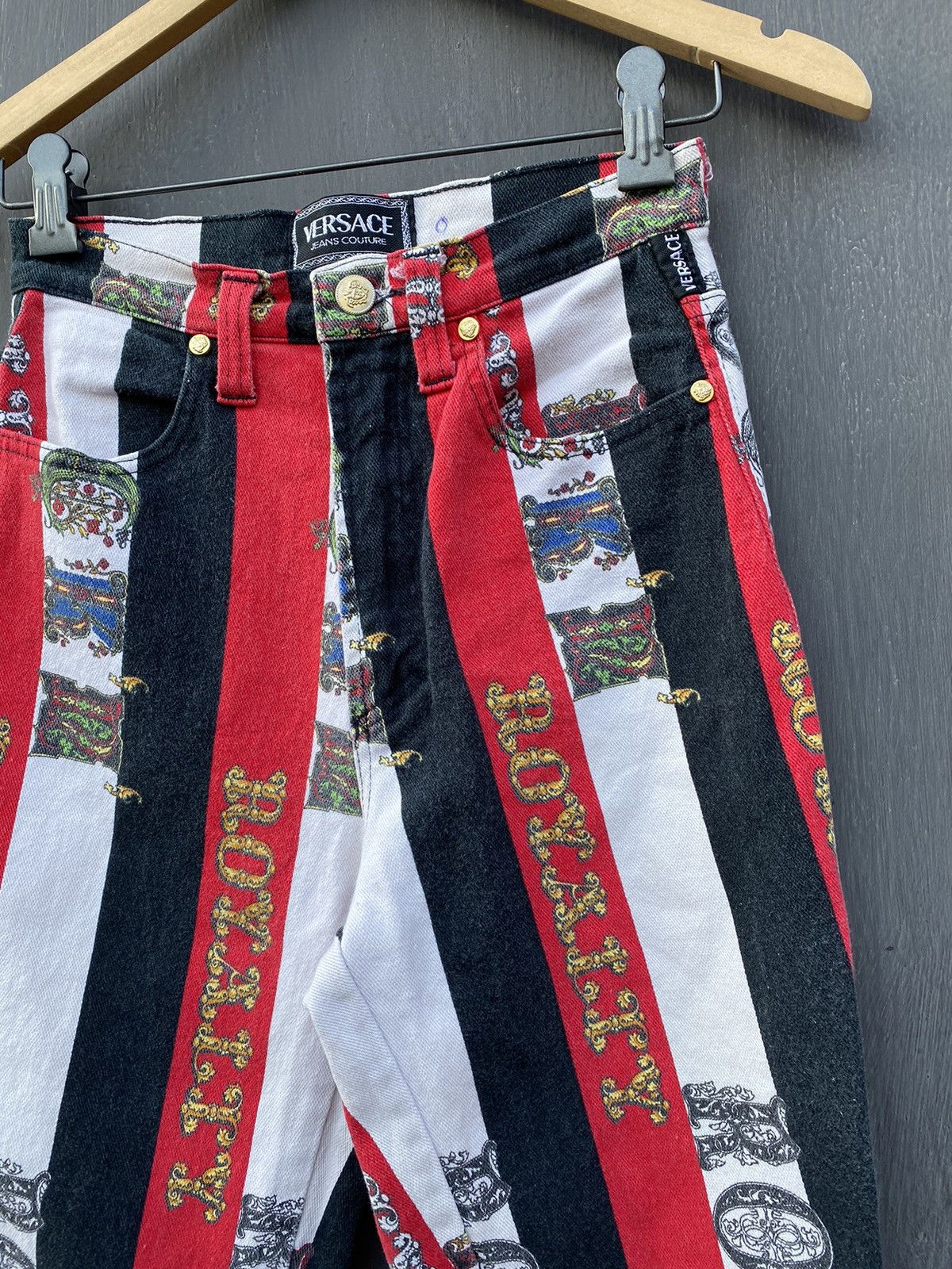 Versace Versace 90s Vintage Rock Royalty pants size 29 made in italy Size 29" - 7 Thumbnail