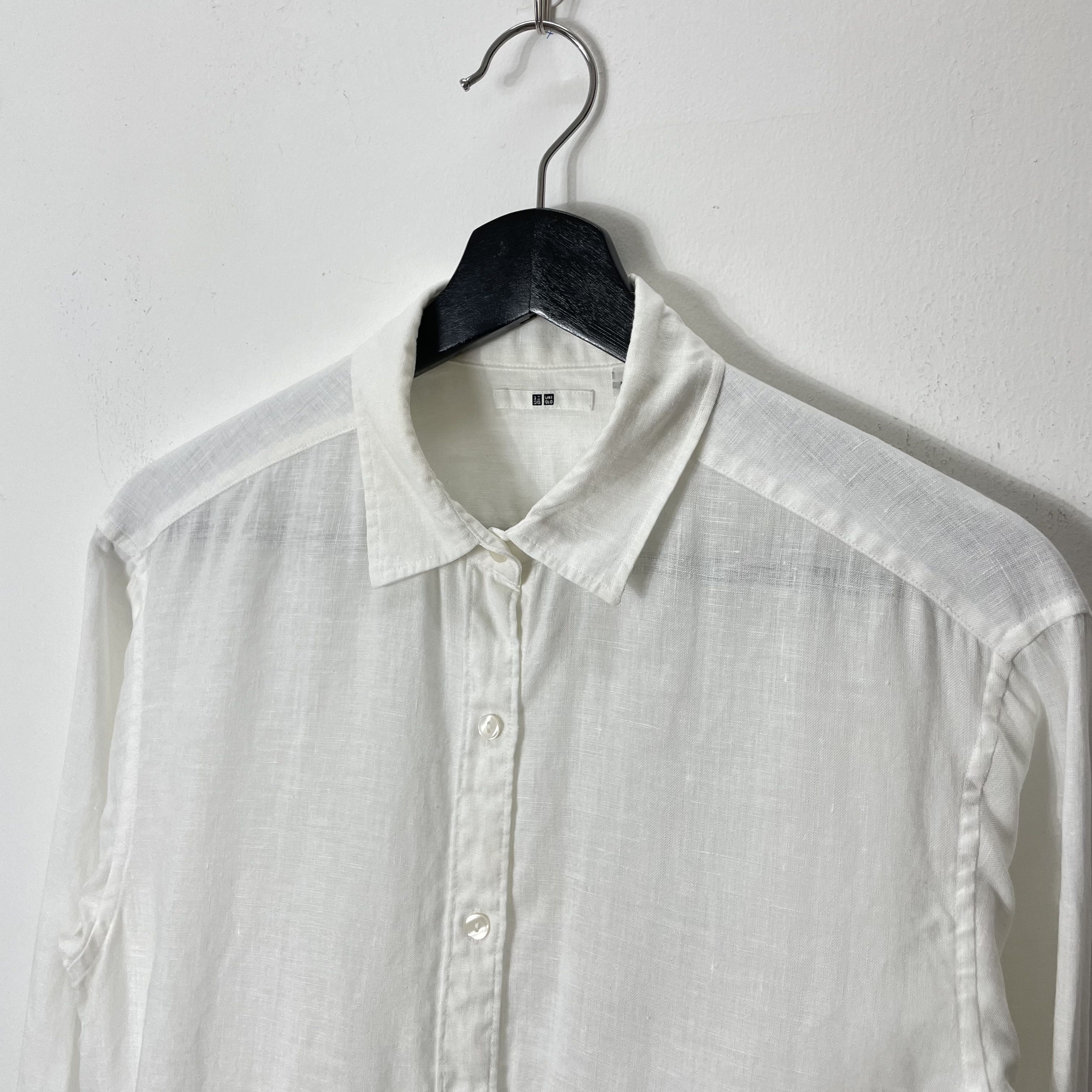 Japanese Brand × Uniqlo UNIQLO LINEN SHIRT OFFICE SMART CASUAL Size M / US 6-8 / IT 42-44 - 2 Thumbnail