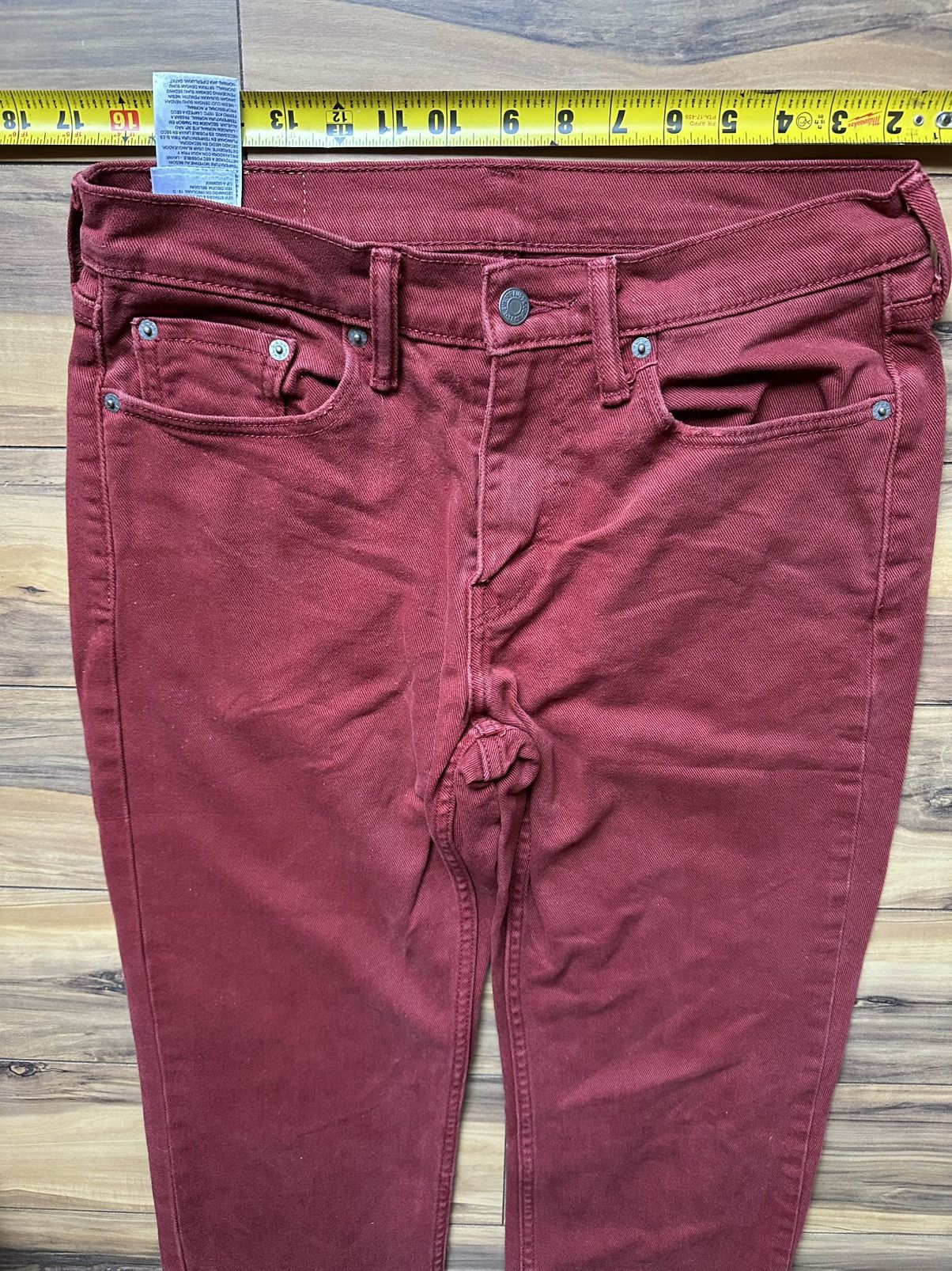 Levi's Burgundy 514 Levi's Denim Jeans Size US 30 / EU 46 - 4 Thumbnail