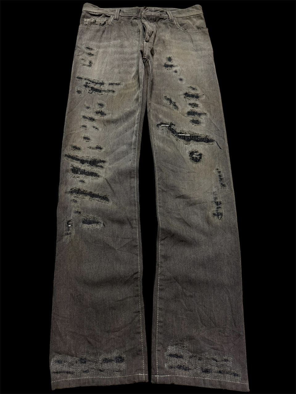 Tornado Mart 💥Sick💥Undercover Style Distressed By Japanese Sashiko Boro Size US 28 / EU 44 - 1 Thumbnail