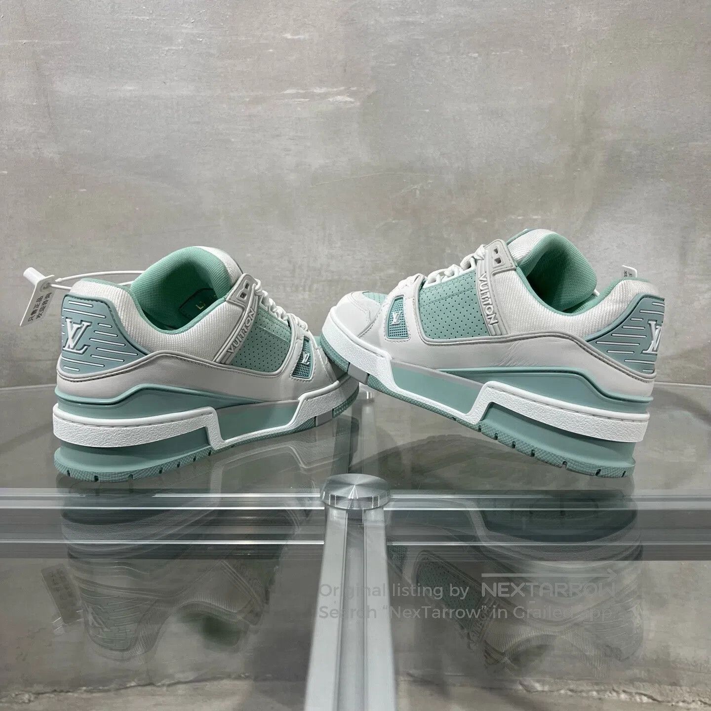 Louis Vuitton Louis Vuitton Trainer shoes Macaron Color Scheme Mint Gre Size US 4.5 / IT 34.5 - 5 Thumbnail