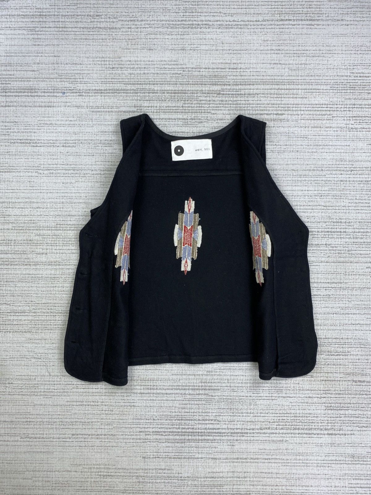 Japanese Brand × Vintage Vintage S.E.I Native Navajo Style Vest Jacket Size US S / EU 44-46 / 1 - 5 Thumbnail
