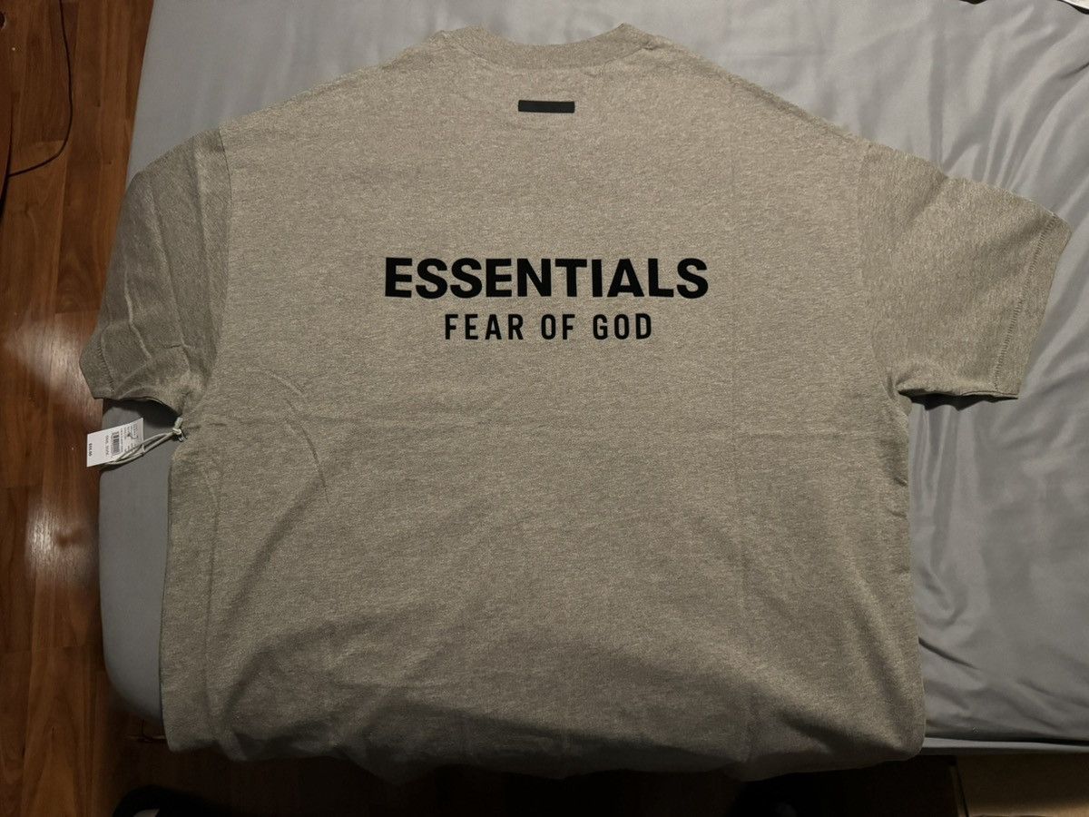 Essentials × Fear of God Essentials FOG Jersey Crewneck T-Shirt Heather Grey Size S Size US S / EU 44-46 / 1 - 2 Thumbnail