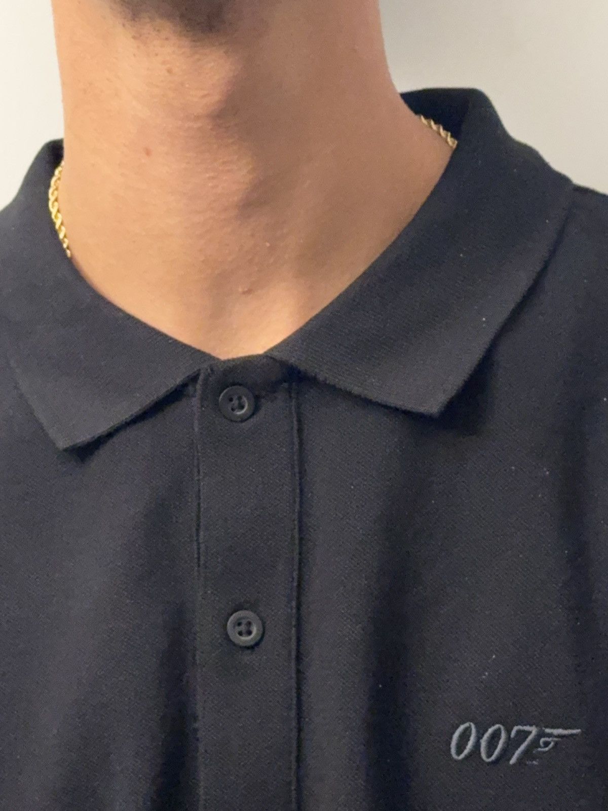 Other JAMES BOND 007 EMBROIDERED COTTON POLO SHIRT - BLACK SIZE L Size US L / EU 52-54 / 3 - 2 Thumbnail