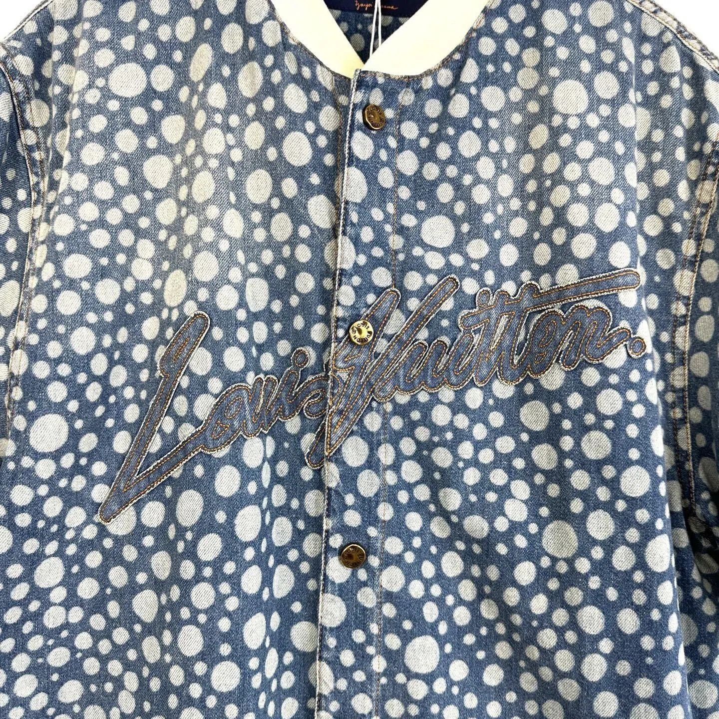 Louis Vuitton LV x Kusama Polka Dot Denim Jacket. Size L / US 10 / IT 46 - 6 Thumbnail