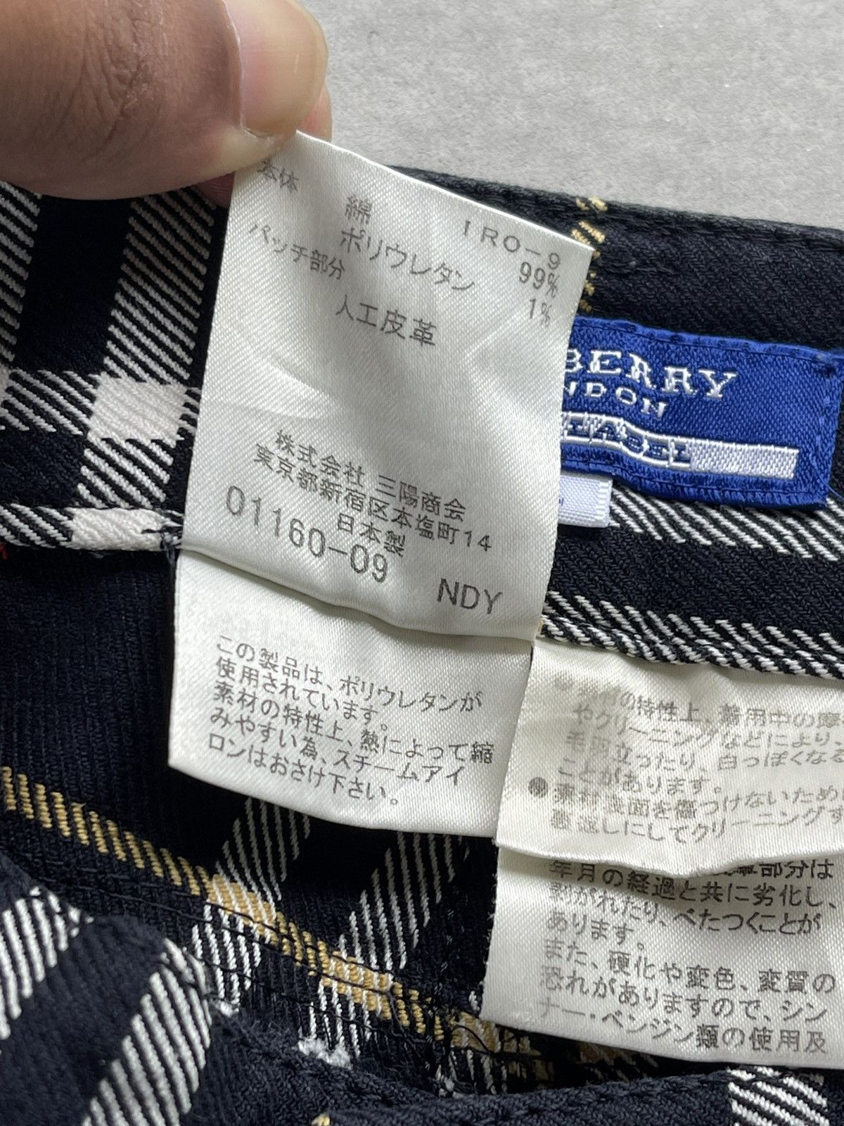 Burberry BURBERRY LONDON BLUE LABEL NOVA CHECK JEANS/PANTS Size 28" / US 6 / IT 42 - 7 Thumbnail