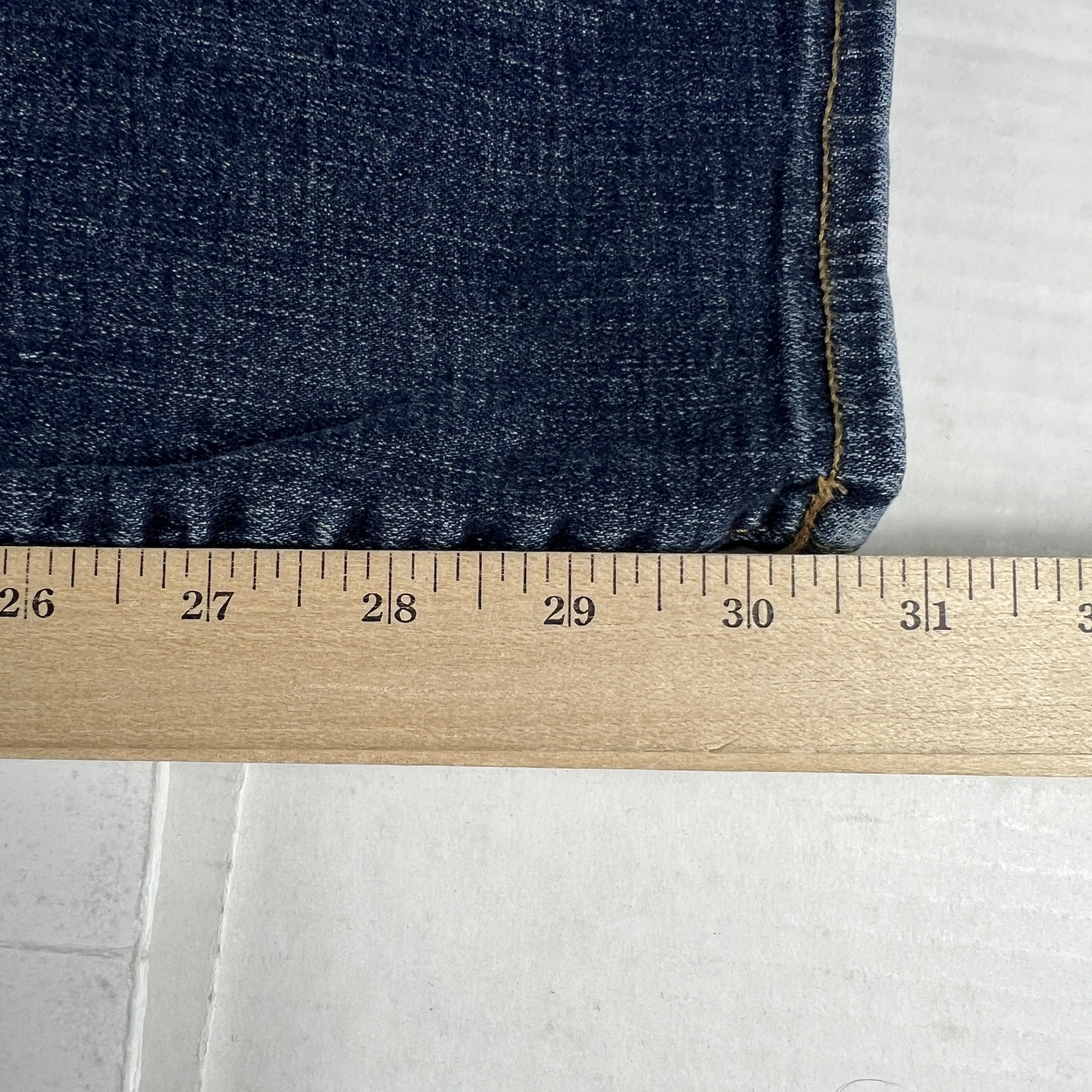 Lucky Brand Lucky Brand Jean 121 Slim Straight Blue Faded Stretch Denim Size US 33 - 19 Thumbnail