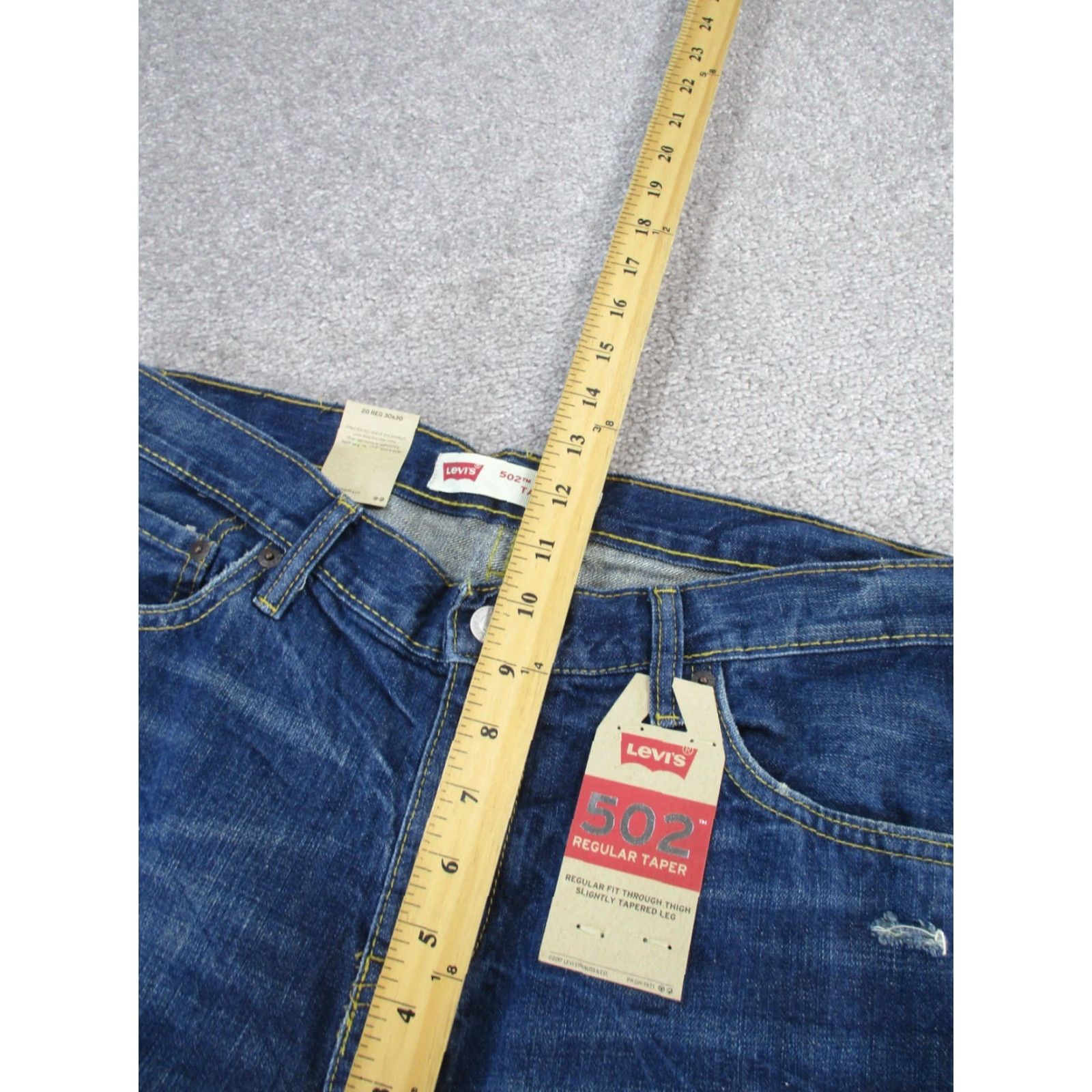 Levi's VINTAGE Levis 502 Jeans Womens 20 Dark Wash Denim Regular Taper NEW Size 42" / US 20 - 6 Thumbnail
