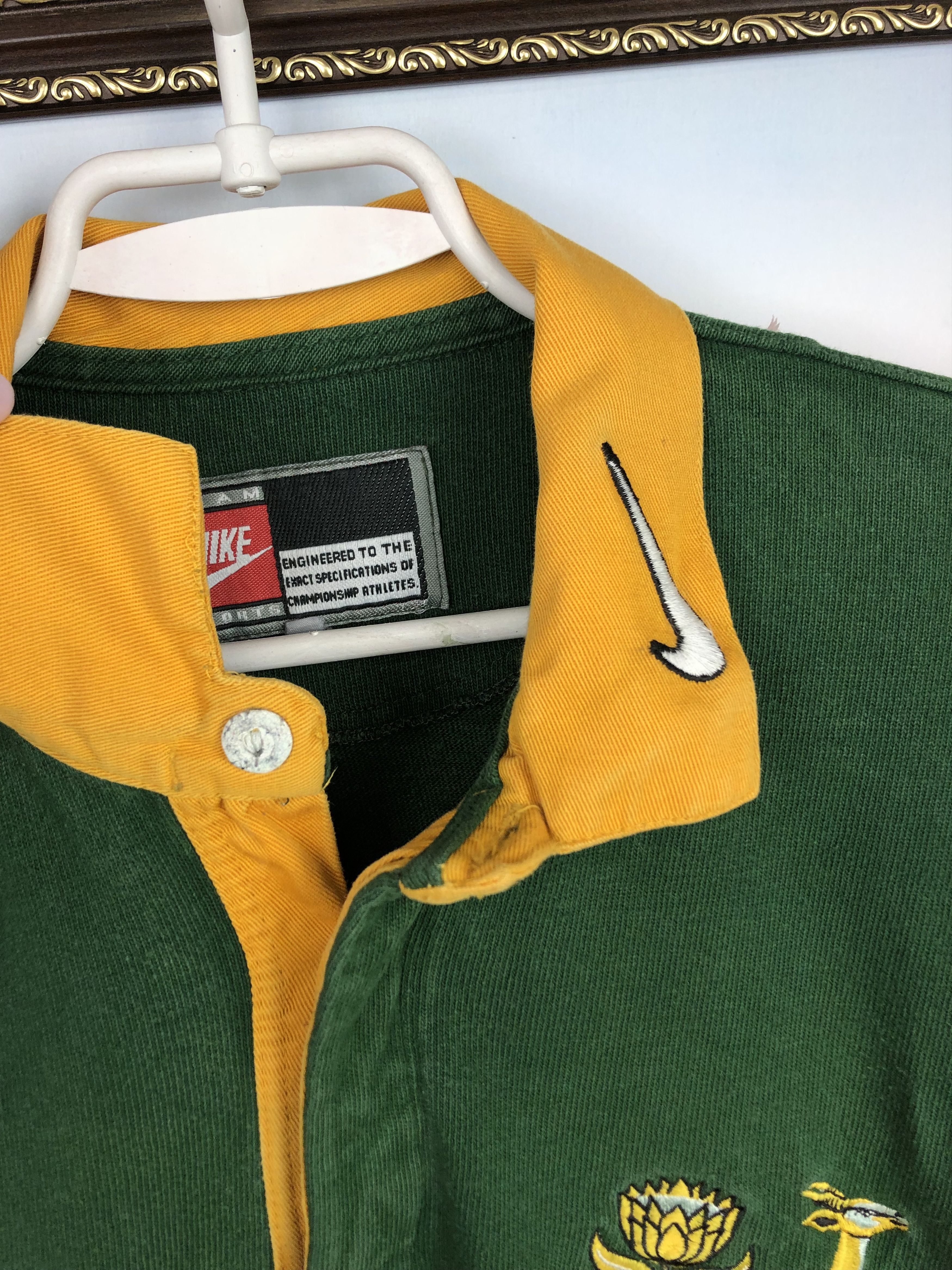 Nike Vintage 90 Nike South Africa Rugby Jersey Long Sleeve Shirt Size US XL / EU 56 / 4 - 7 Thumbnail