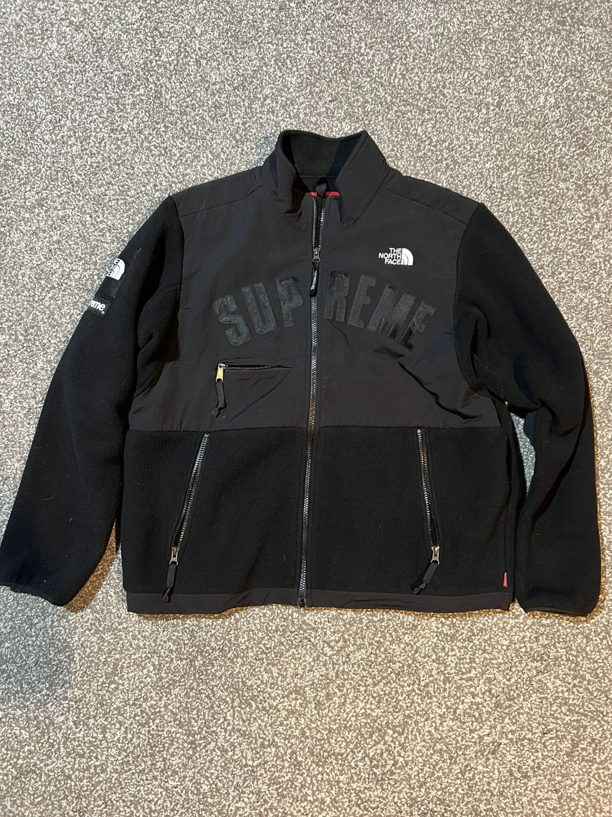 Supreme Supreme the north face arc logo Denali fleece jacket | Grailed