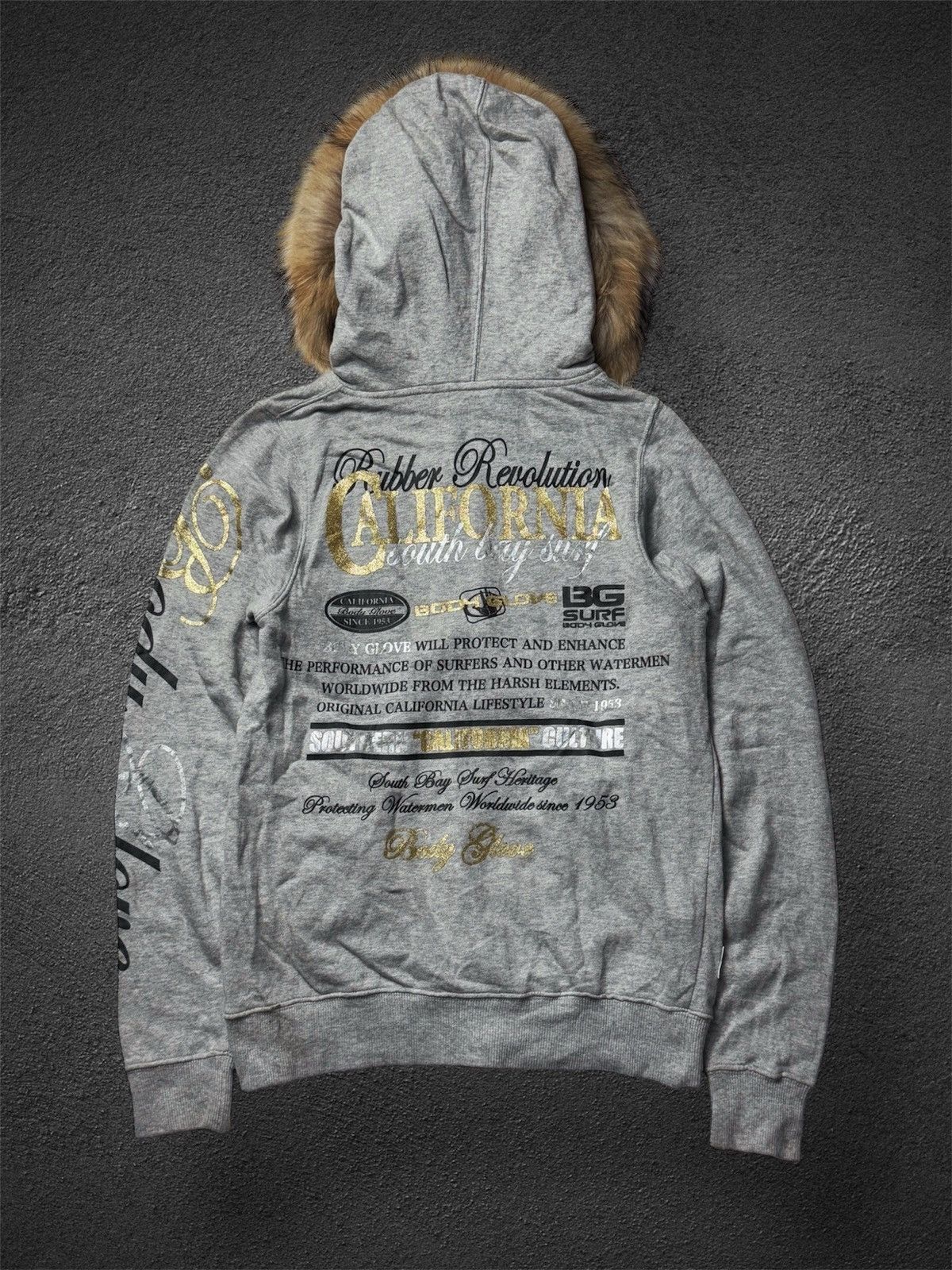 Beauty Beast × Hysteric Glamour × Japanese Brand Fur Hoodie Poem Body Glove Japanese Brand Size US S / EU 44-46 / 1 - 2 Thumbnail