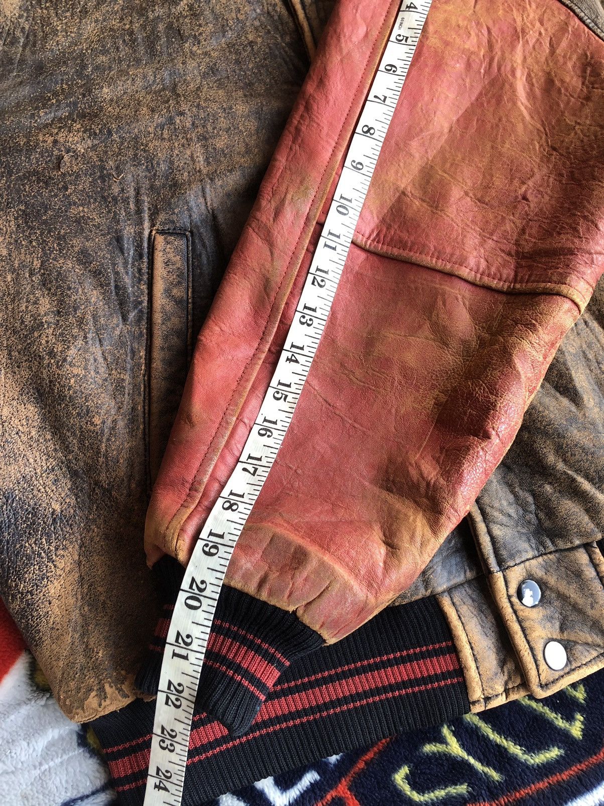 Leather Vintage Honey’s Dream Motorcycles Leather Distressed Jacket Size US L / EU 52-54 / 3 - 11 Thumbnail