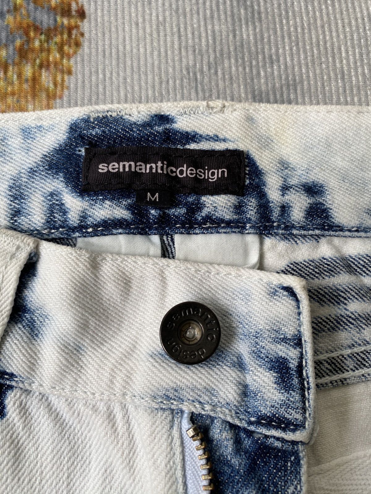 Japanese Brand × semanticdesign Semantics Design Bleach Denim Size US 30 / EU 46 - 17 Thumbnail