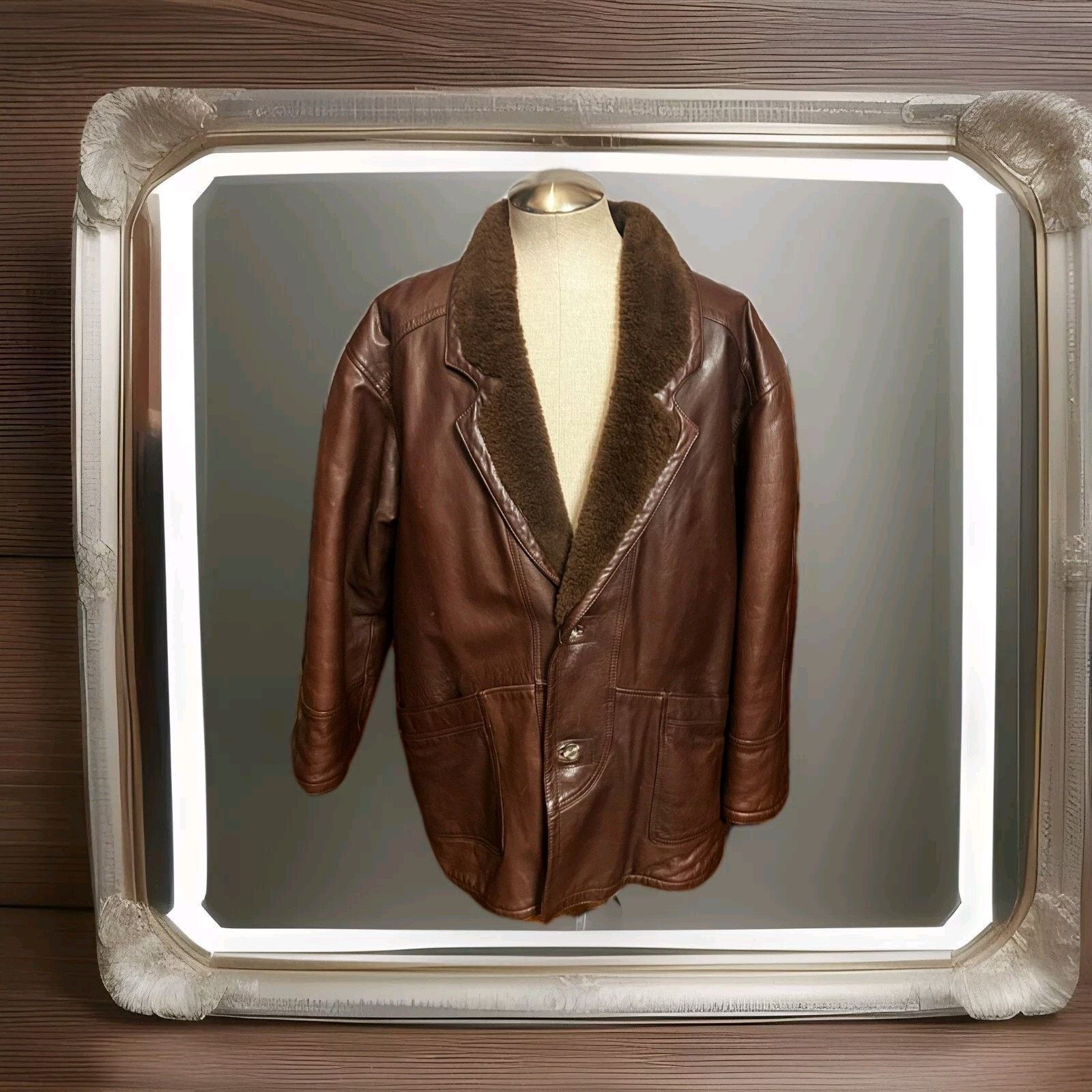 Vera Pelle Vera Pelle Brown Men Coat 100% Real Leather size 54 Size US L / EU 52-54 / 3 - 4 Thumbnail