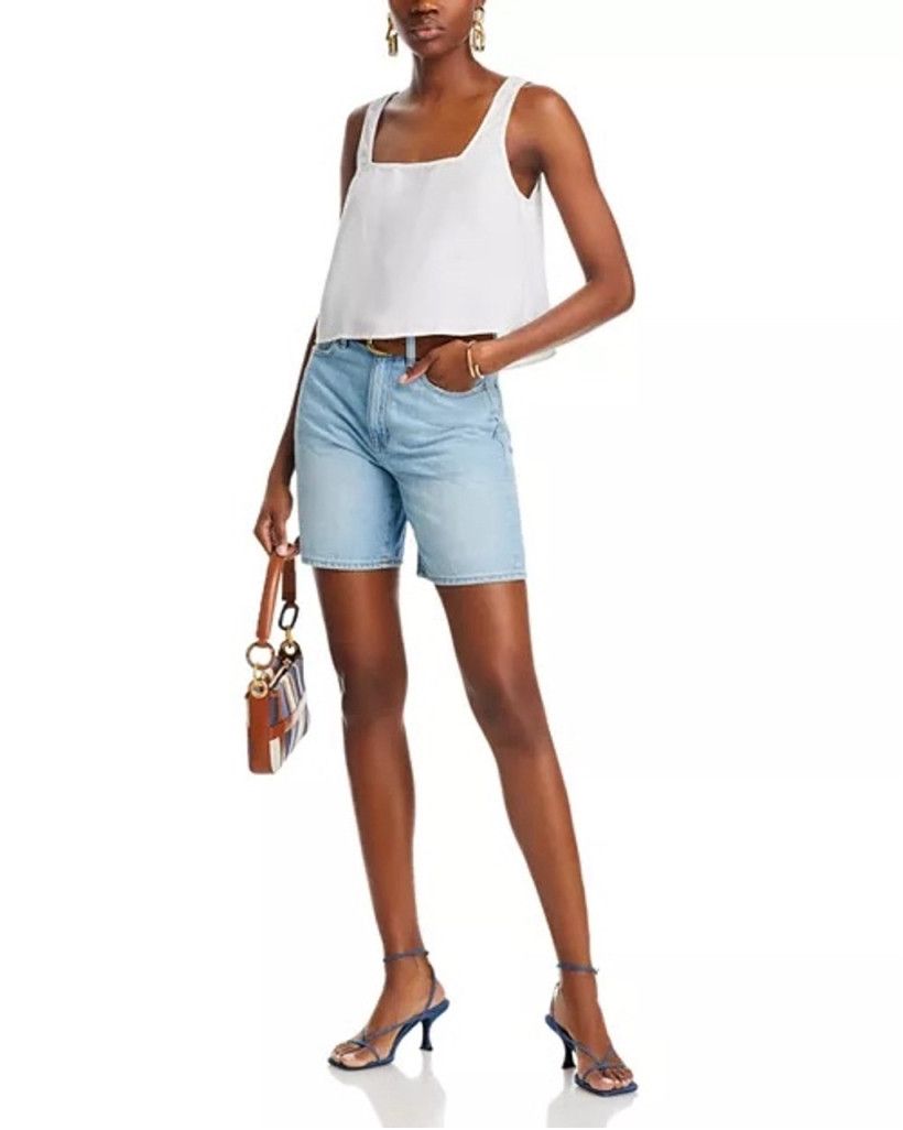 Bella Dahl Bella Dahl Women’s White Linen Crop Tank Top - Medium, NWT Size M / US 6-8 / IT 42-44 - 4 Thumbnail