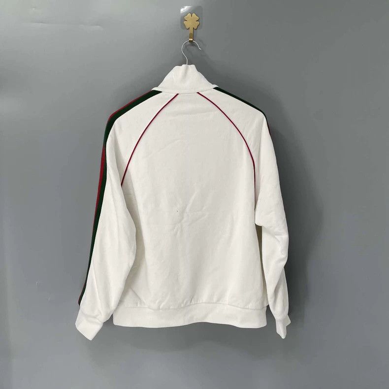 Gucci Gucci Decorated with webbing knitted zipper jacket sweatshi Size US XS / EU 42 / 0 - 2 Thumbnail