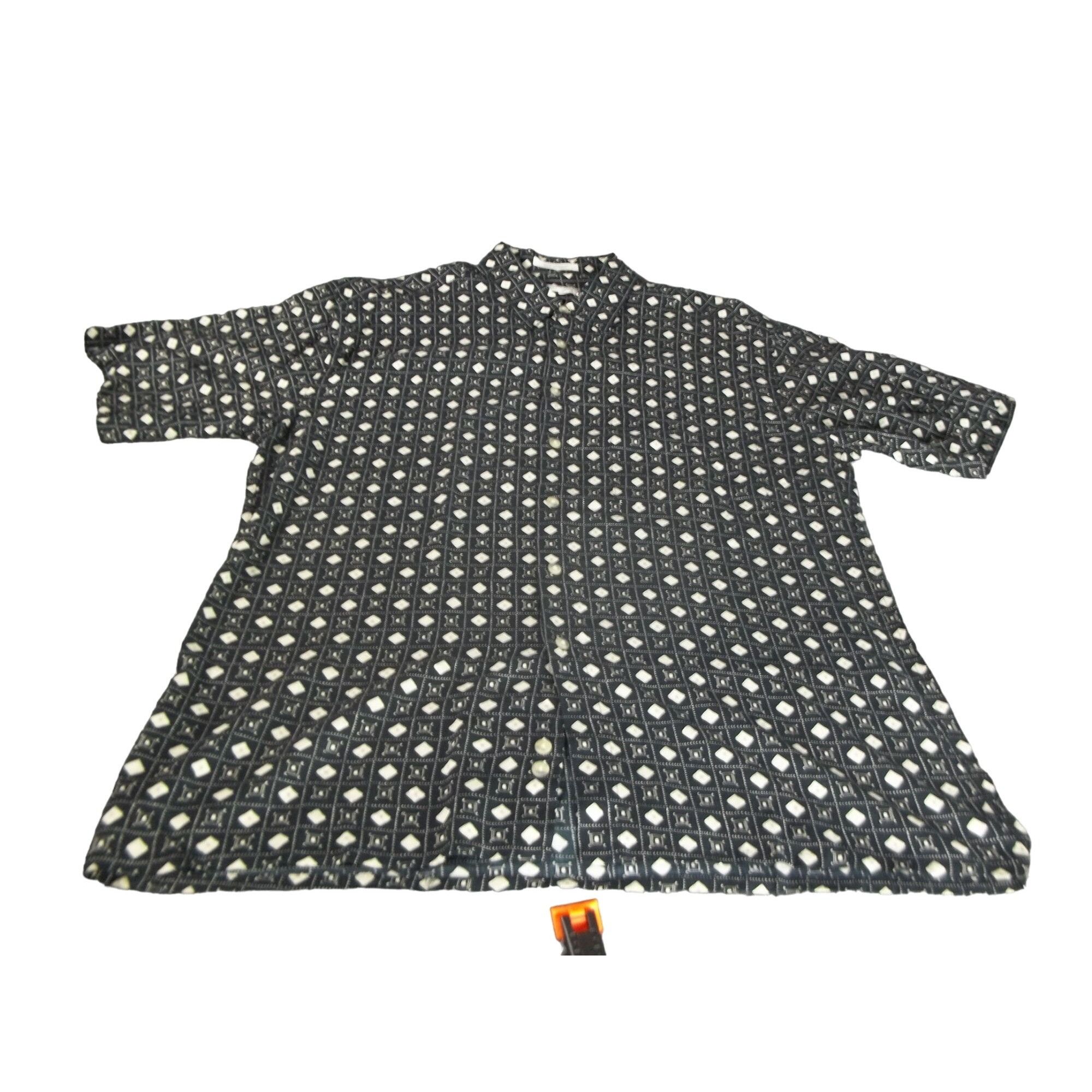 Pierre Cardin Pierre Cardin Button Up Shirt Men Sz M Geometric Print Rayon Size US M / EU 48-50 / 2 - 1 Thumbnail