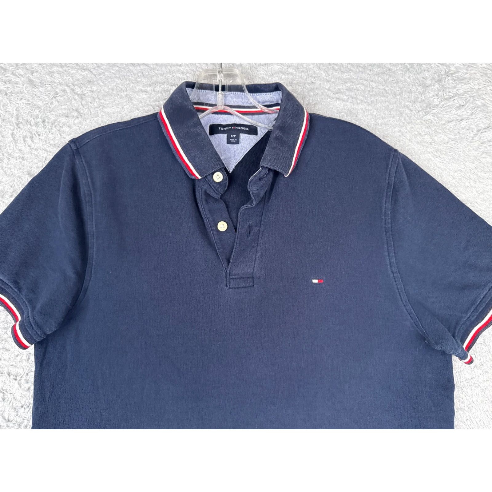 Tommy Hilfiger Tommy Hilfiger Polo Shirt Mens Small Blue Cotton Short Sleeve Golf Casual Activewear Size US S / EU 44-46 / 1 - 4 Thumbnail