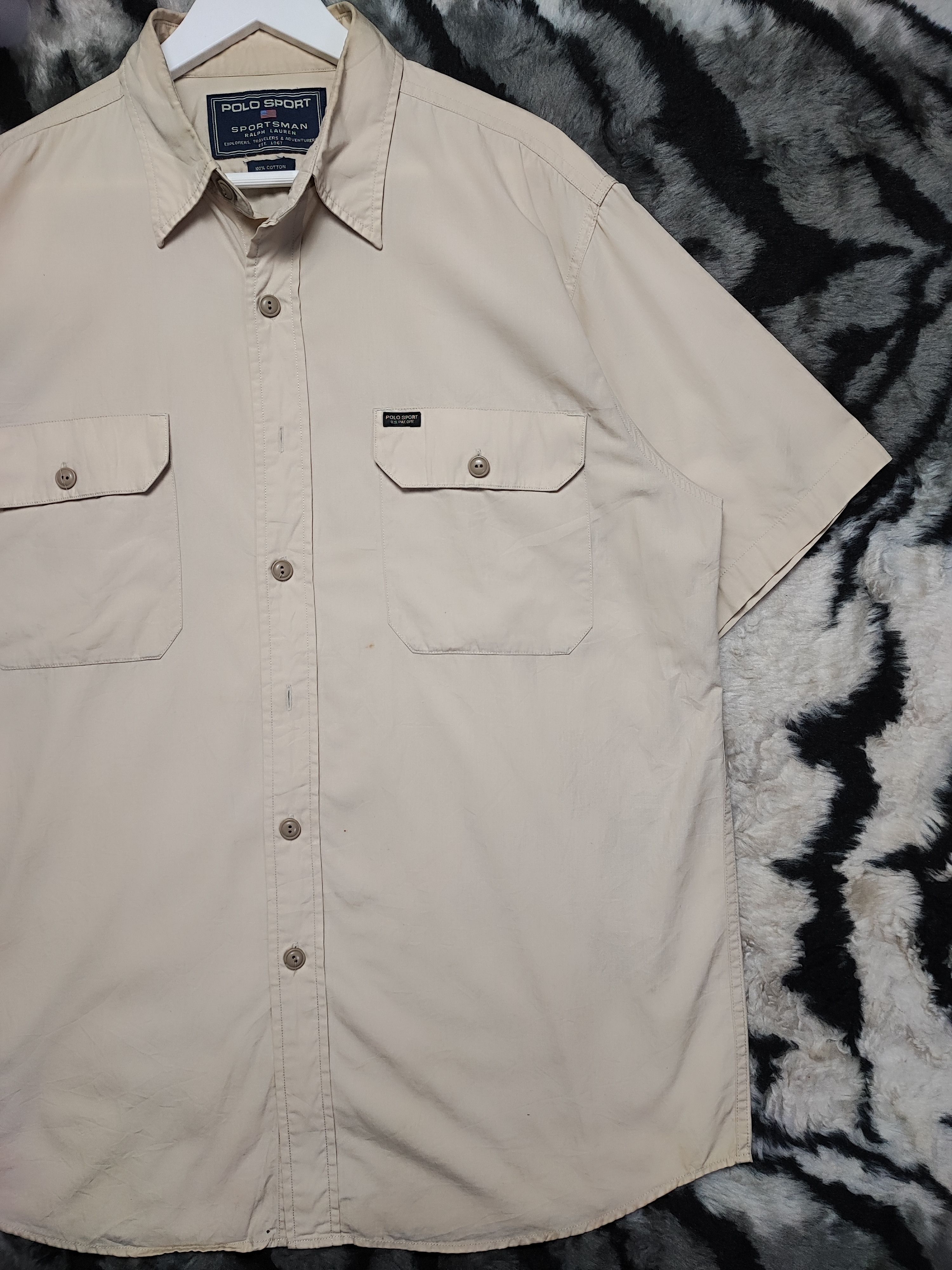 Flannel × Polo Ralph Lauren × Vintage Thrashed Distressed Vintage Polo Ralph Lauren Oversized Size US L / EU 52-54 / 3 - 4 Thumbnail