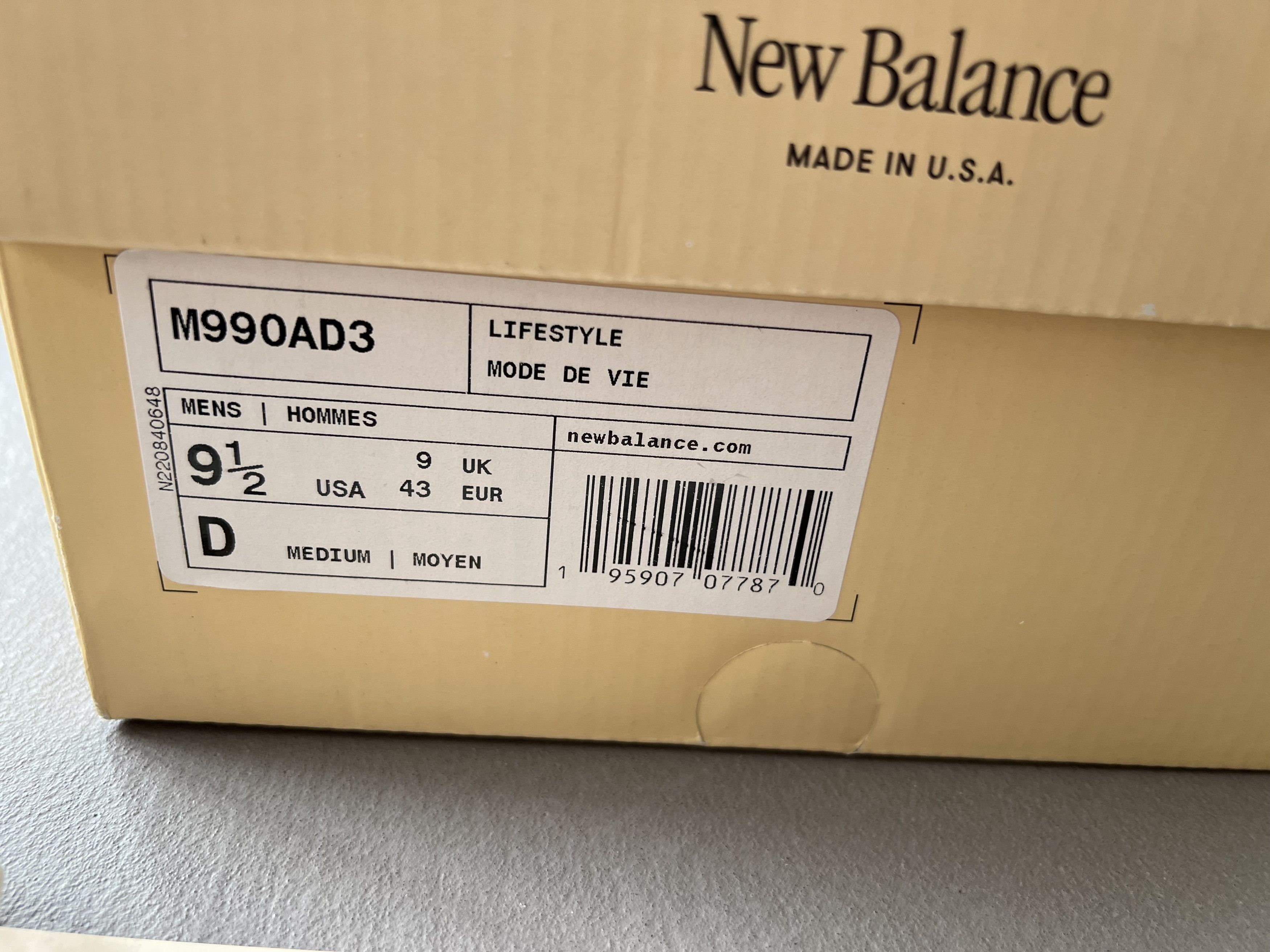New Balance Teddy Santis x New Balance 990v3 Marblehead Incense Size US 9.5 / EU 42-43 - 6 Thumbnail