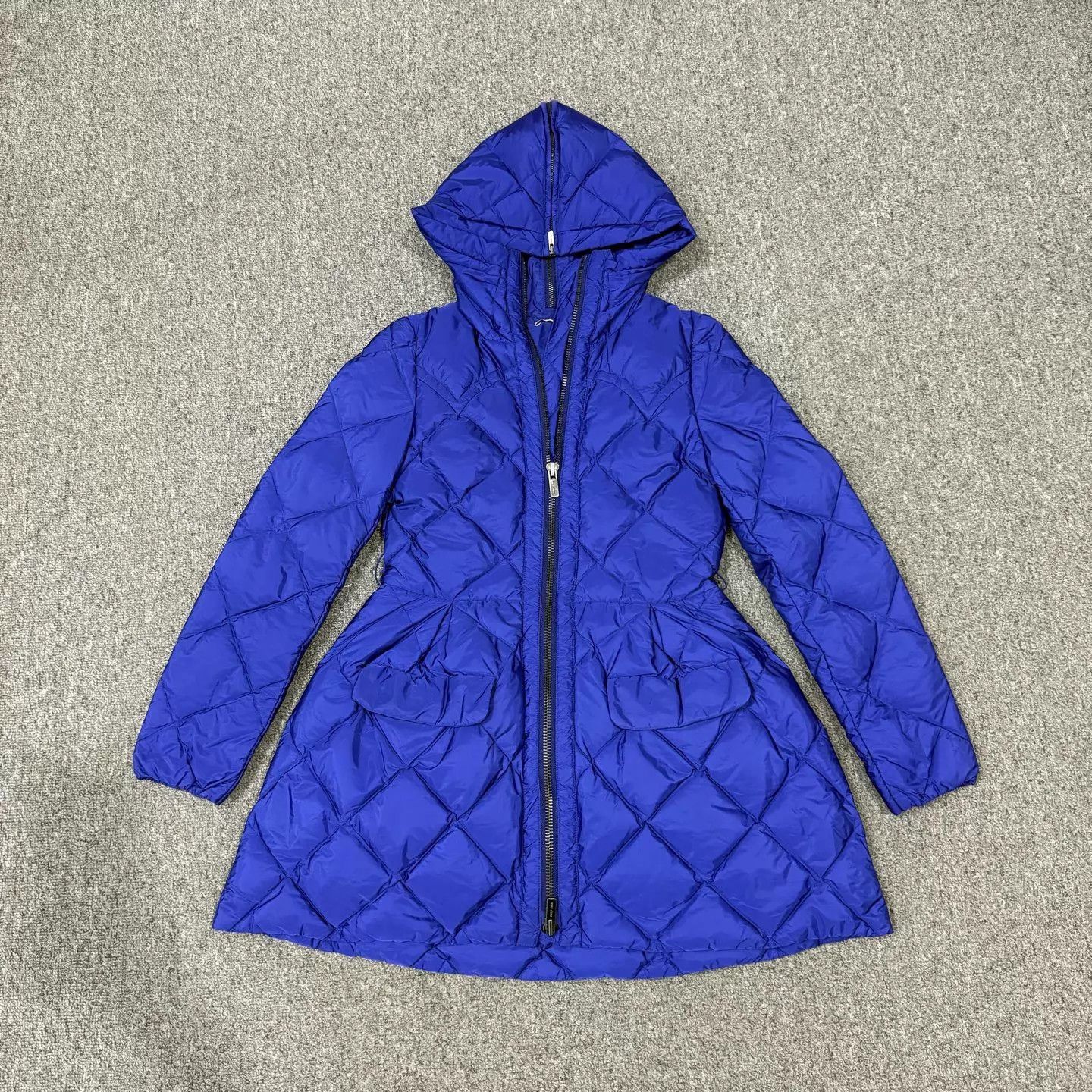 Miu Miu MIU MIU Blue Diamond Hooded Down Jacket Women's 38 99New Size XS / US 0-2 / IT 36-38 - 1 Thumbnail