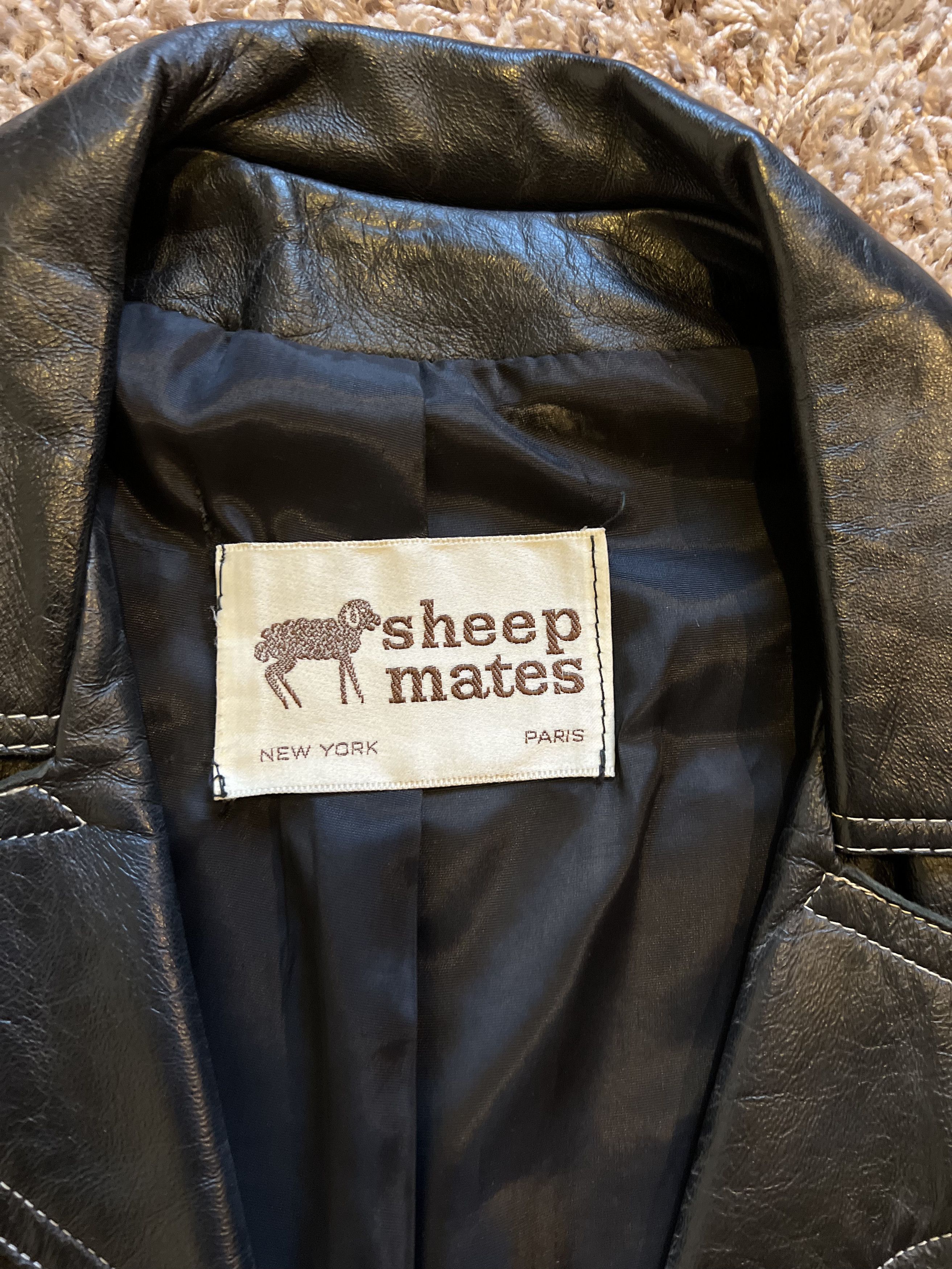 Genuine Leather Vintage Sheep Mates Leather Jacket Size US M / EU 48-50 / 2 - 2 Thumbnail