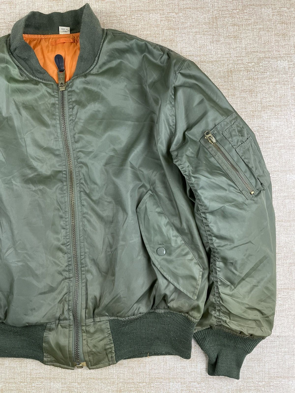 Vintage Alpha Industries Style Type Ma-1 Bomber Jacket