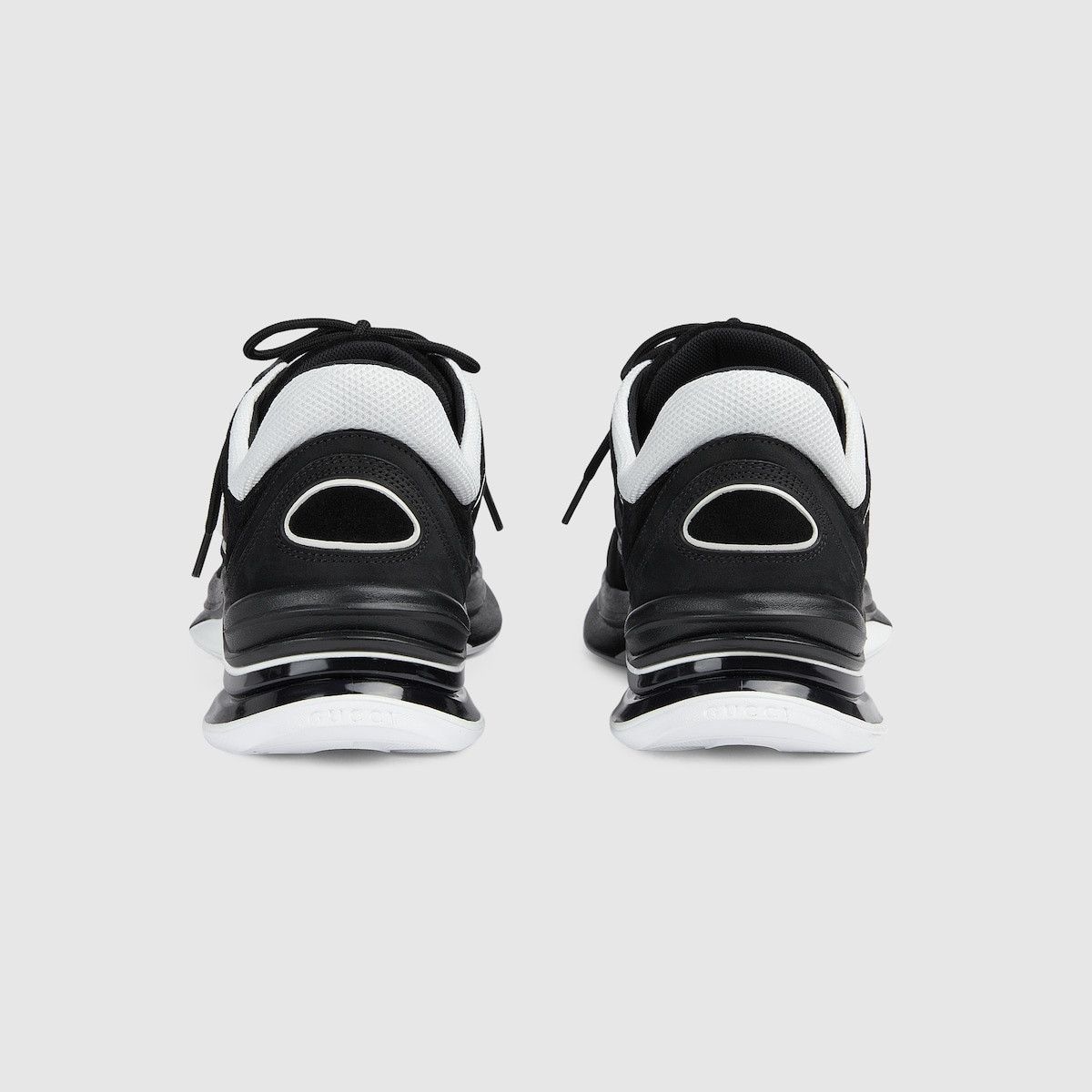 Gucci o1mt1gz0425 Interlocking G Run Sneakers in Black & White Size US 12.5 / EU 45-46 - 2 Thumbnail