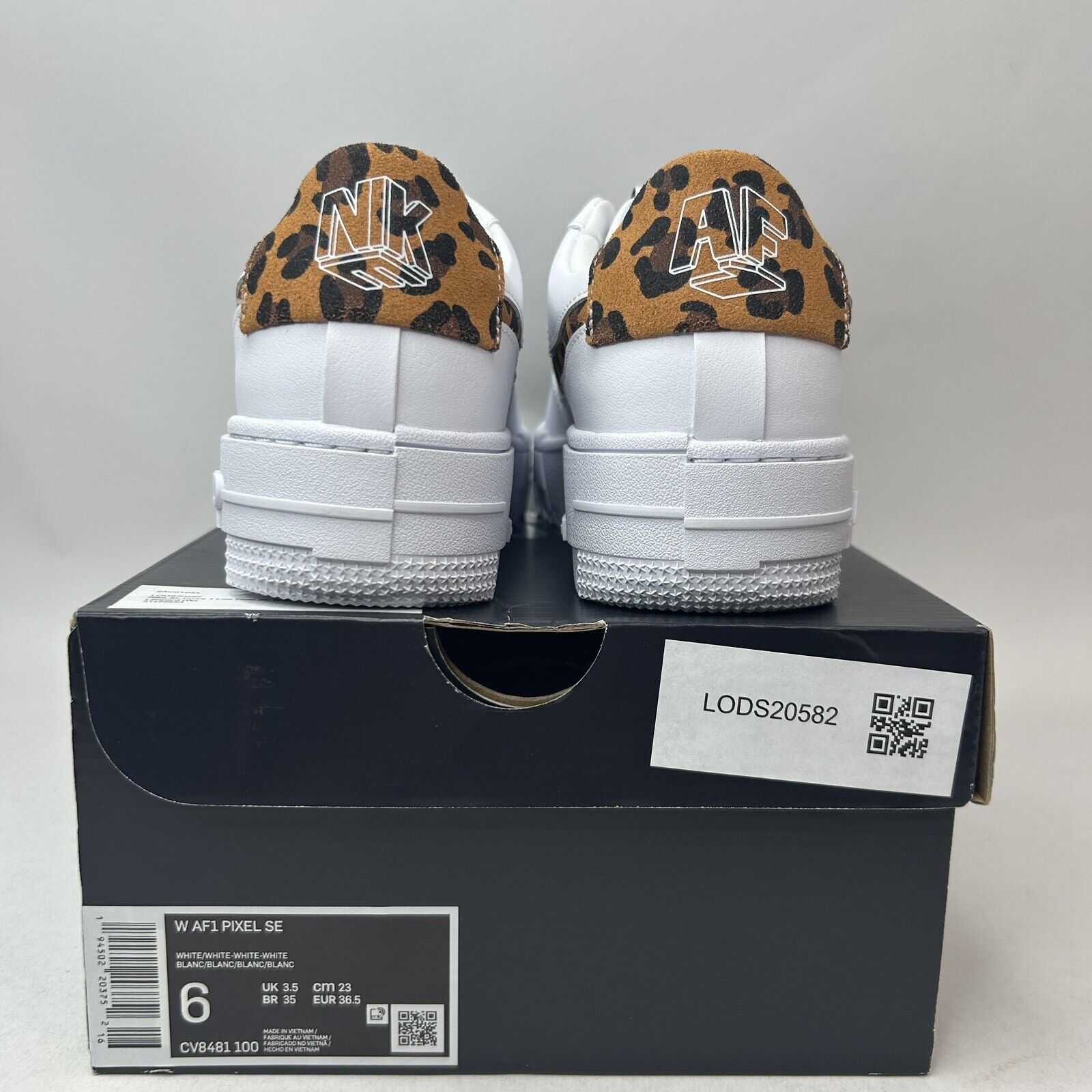 Nike Nike Air Force 1 Low Pixel SE WMNS “White Leopard Print” Size US 6 / IT 36 - 4 Thumbnail