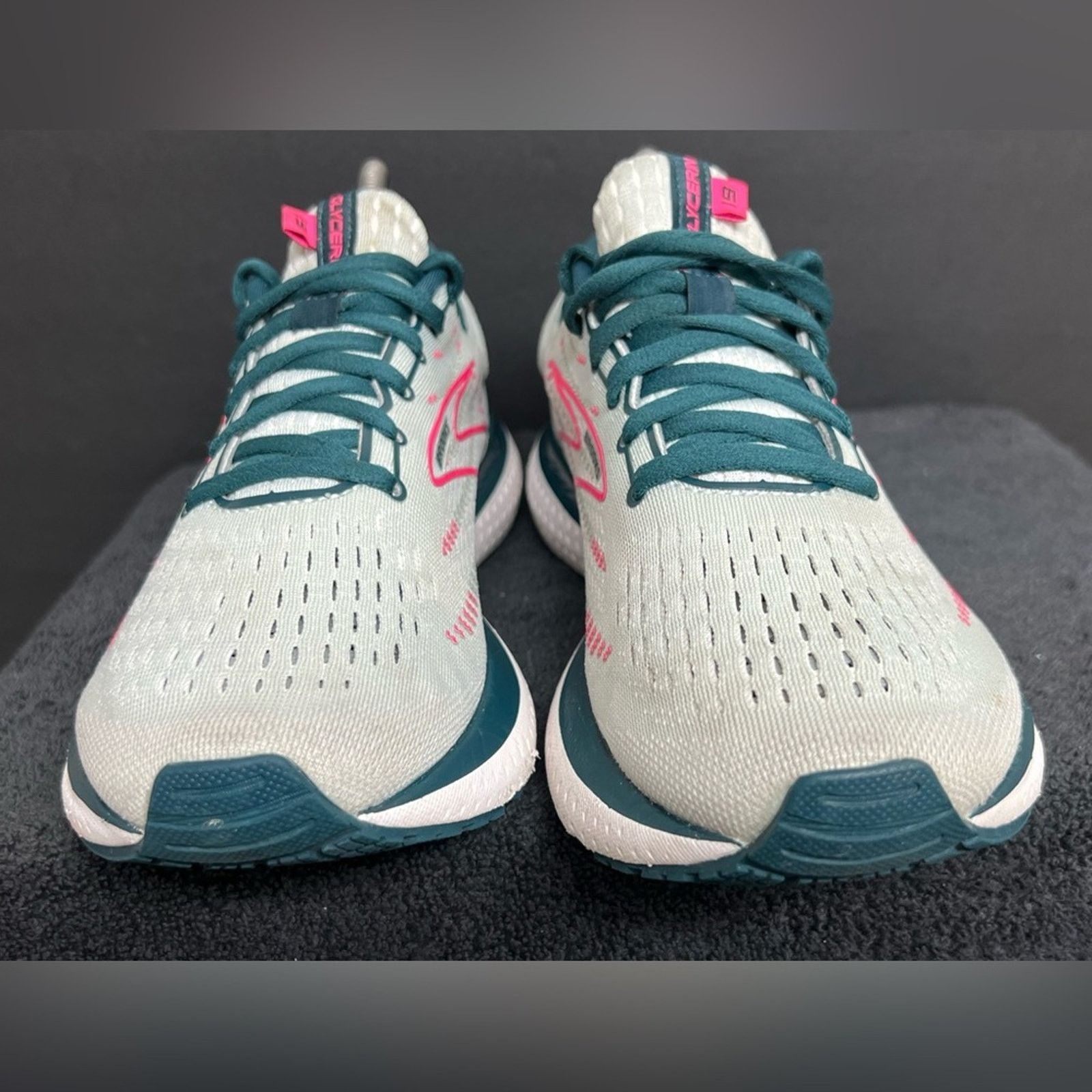 Brooks BROOKS Glycerin 19 Shoes WIDE Ice Flow Navy Pink Running Size US 9 / IT 39 - 5 Thumbnail