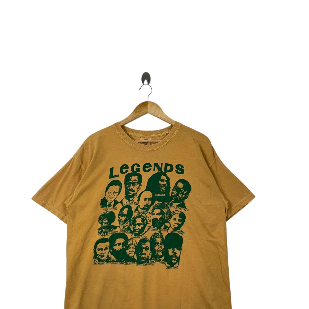 Vintage Vintage 90s LEGENDS NELSON MANDELA Malcolm X Tee Shirt Top Size US L / EU 52-54 / 3 - 2 Thumbnail