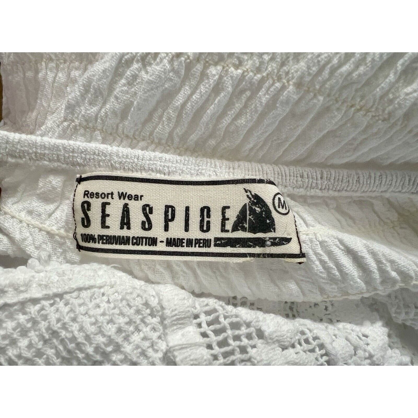 Other Sea Spice Resort Cotton Cover Double Slit M White Lace Size M / US 6-8 / IT 42-44 - 10 Thumbnail