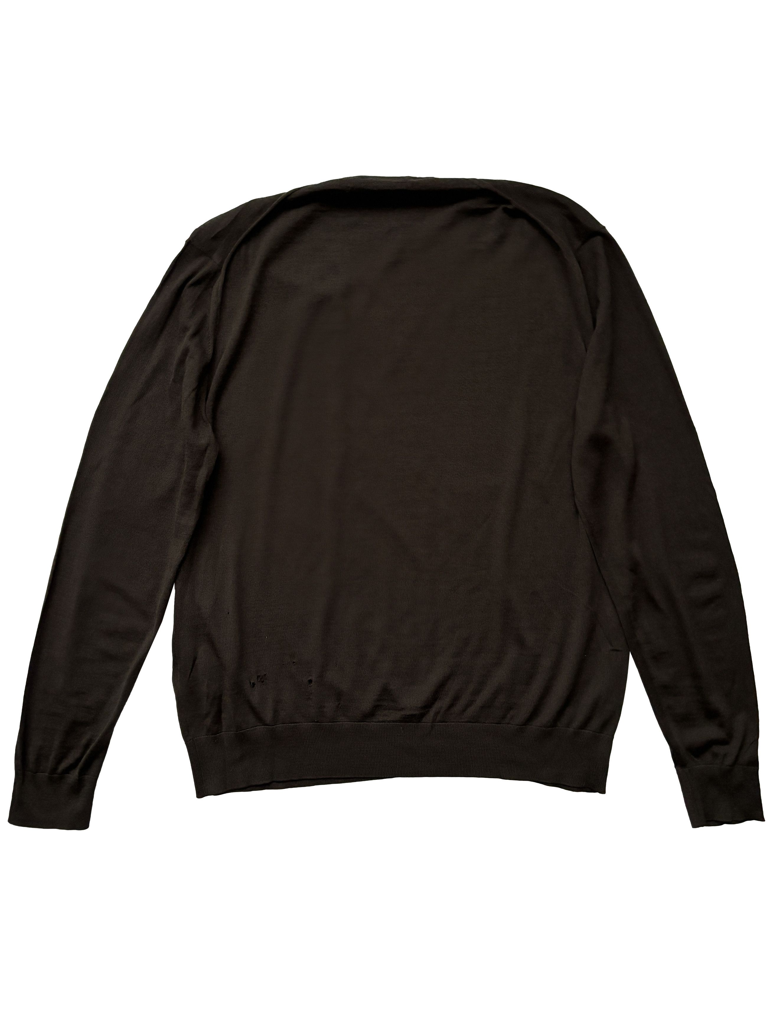 Prada ⚡️QUICK SALE⚡️2011 Prada Brown V-Neck Knit Sweater Size US M / EU 48-50 / 2 - 2 Thumbnail
