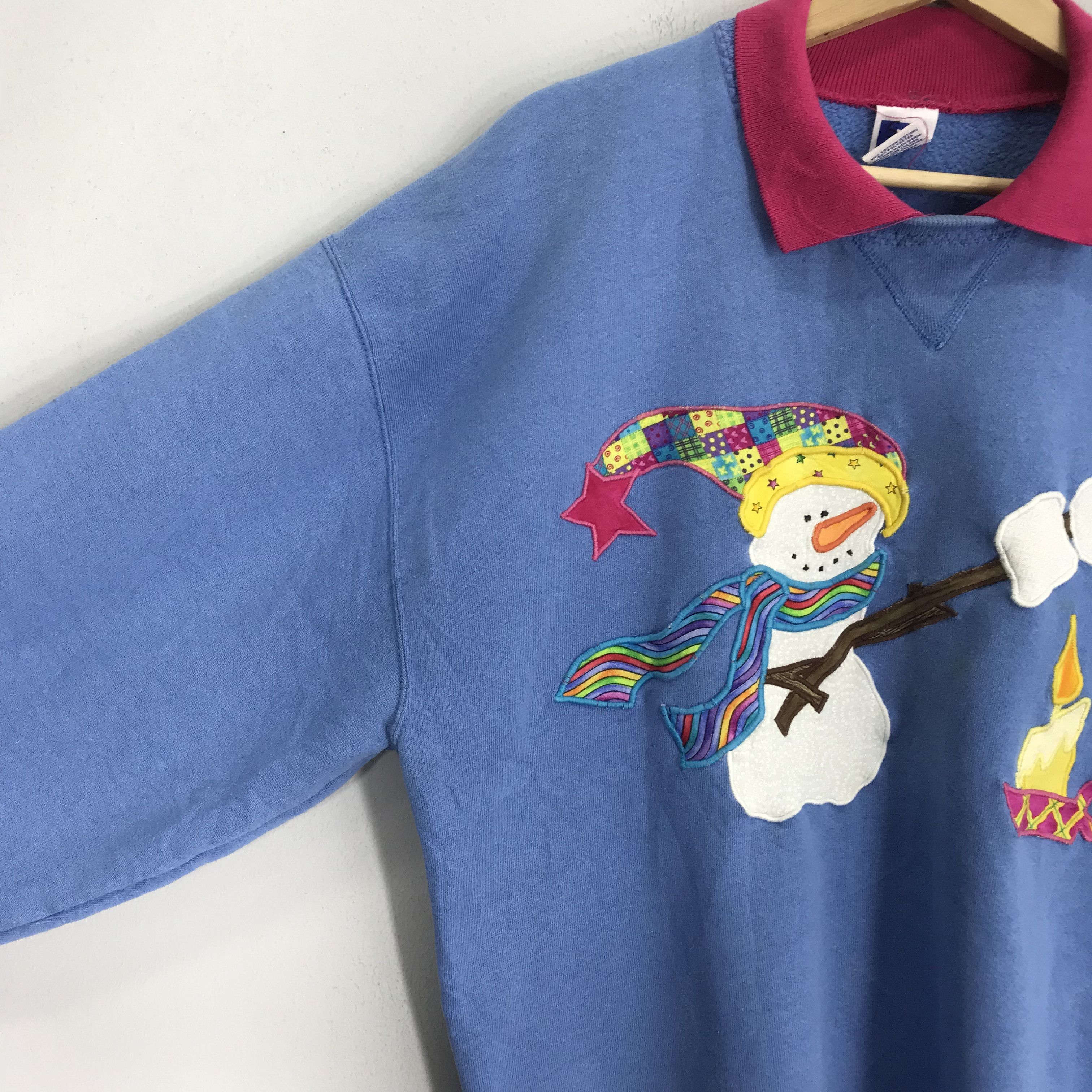 Russell Athletic Vintage 90s Graphics Snowman - 151 Size US L / EU 52-54 / 3 - 4 Thumbnail
