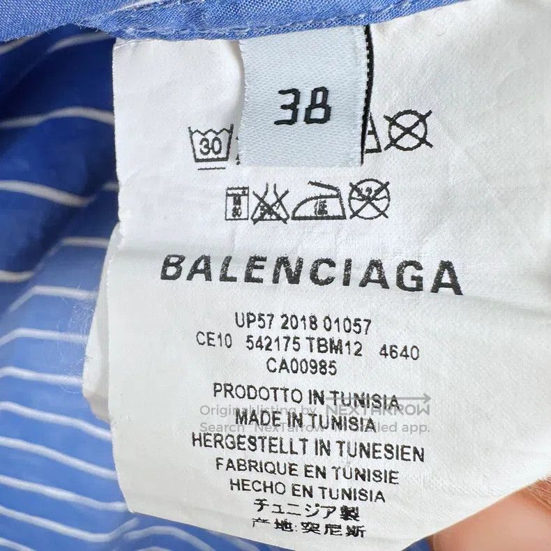Balenciaga Balenciaga Color Blocked Striped Digital Print Logo Cotton Size XS / US 0-2 / IT 36-38 - 5 Thumbnail