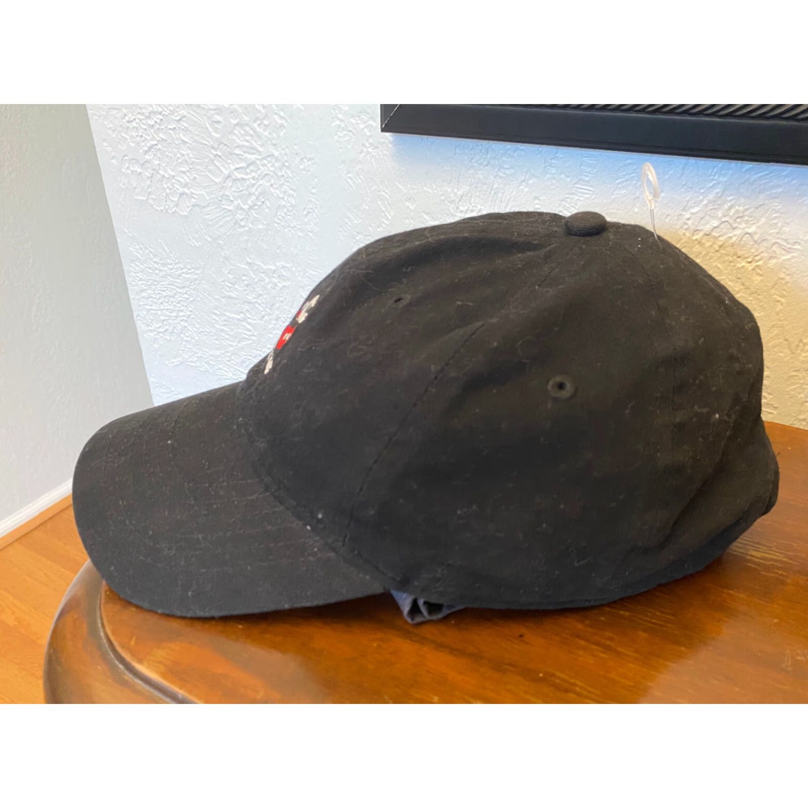 Disney Disney Mickey Mouse Dad Hat Adjustable Strapback Embroidered Baseball Cap Mens Black Denim Size ONE SIZE - 4 Thumbnail