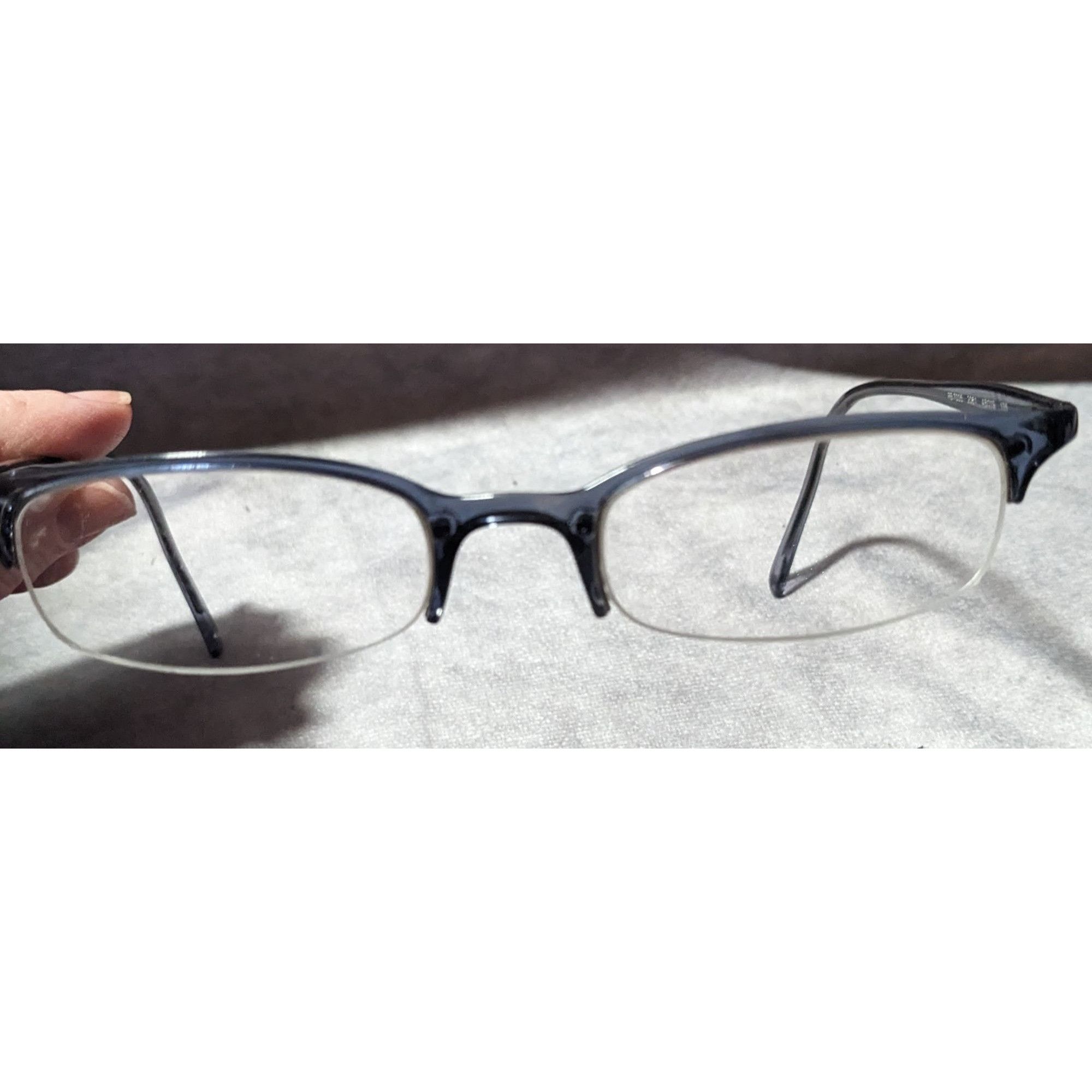 RayBan Ray Ban RB7005 2061 Blue Half Rim Glasses Frames Size ONE SIZE - 1 Thumbnail