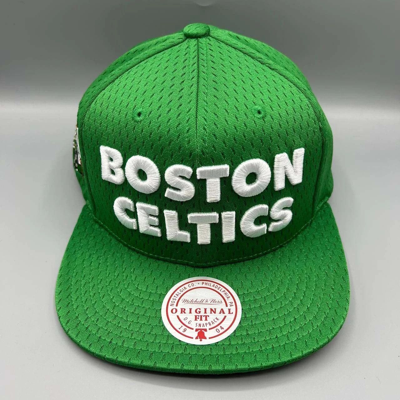 Mitchell & Ness Boston Celtics Hat Men Mesh Mitchell & Ness NBA Snap Back Size ONE SIZE - 1 Thumbnail