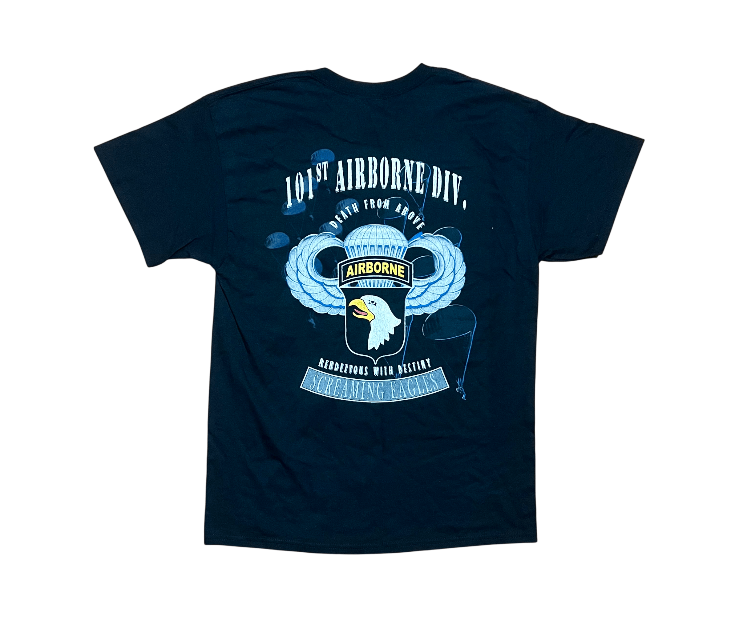 Gildan Screaming Eagles 101st Airborne Division Graphic T-Shirt Size US L / EU 52-54 / 3 - 1 Thumbnail