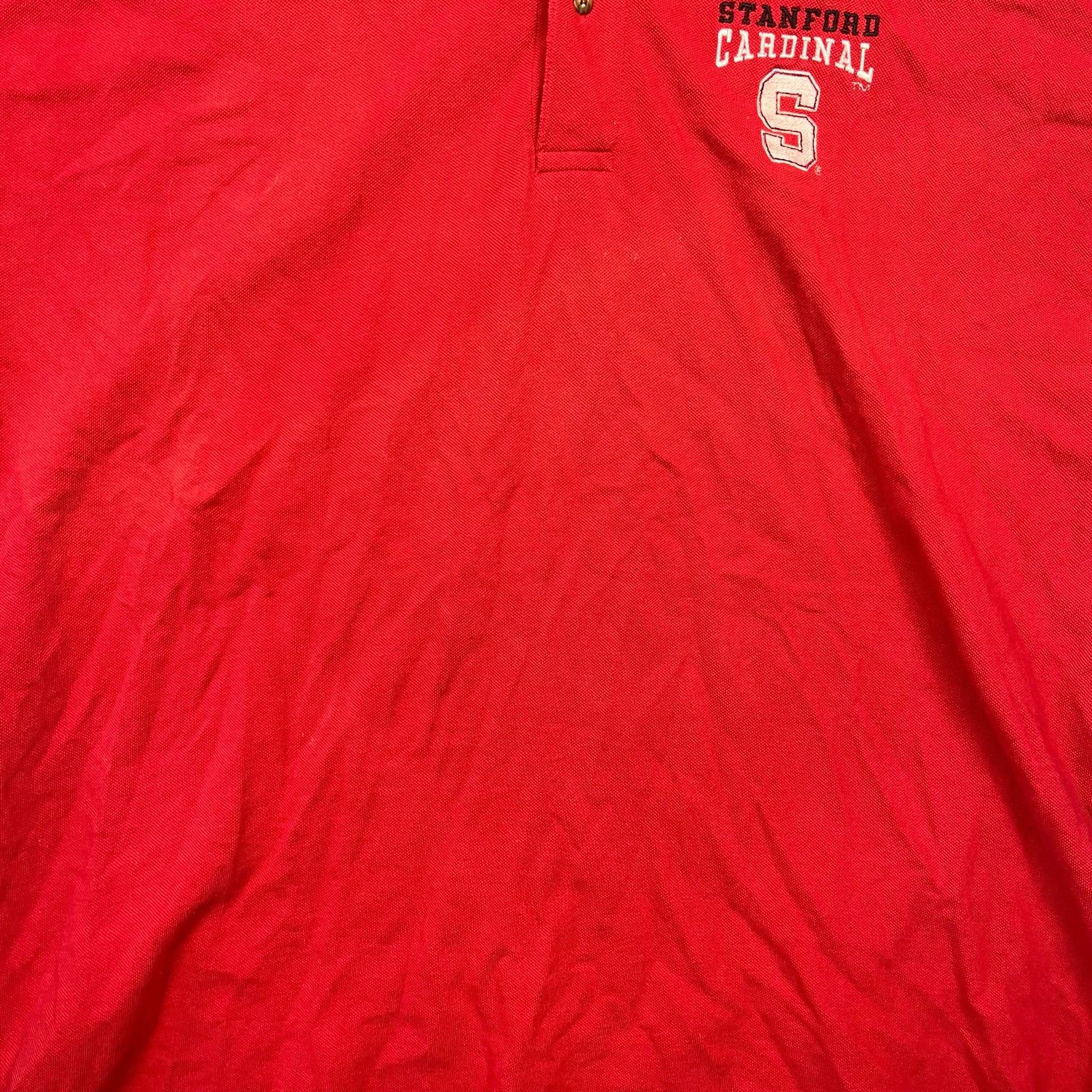 Other Vintage Stanford Cardinal University Waffle Knit Polo T-12 Size US XL / EU 56 / 4 - 8 Thumbnail