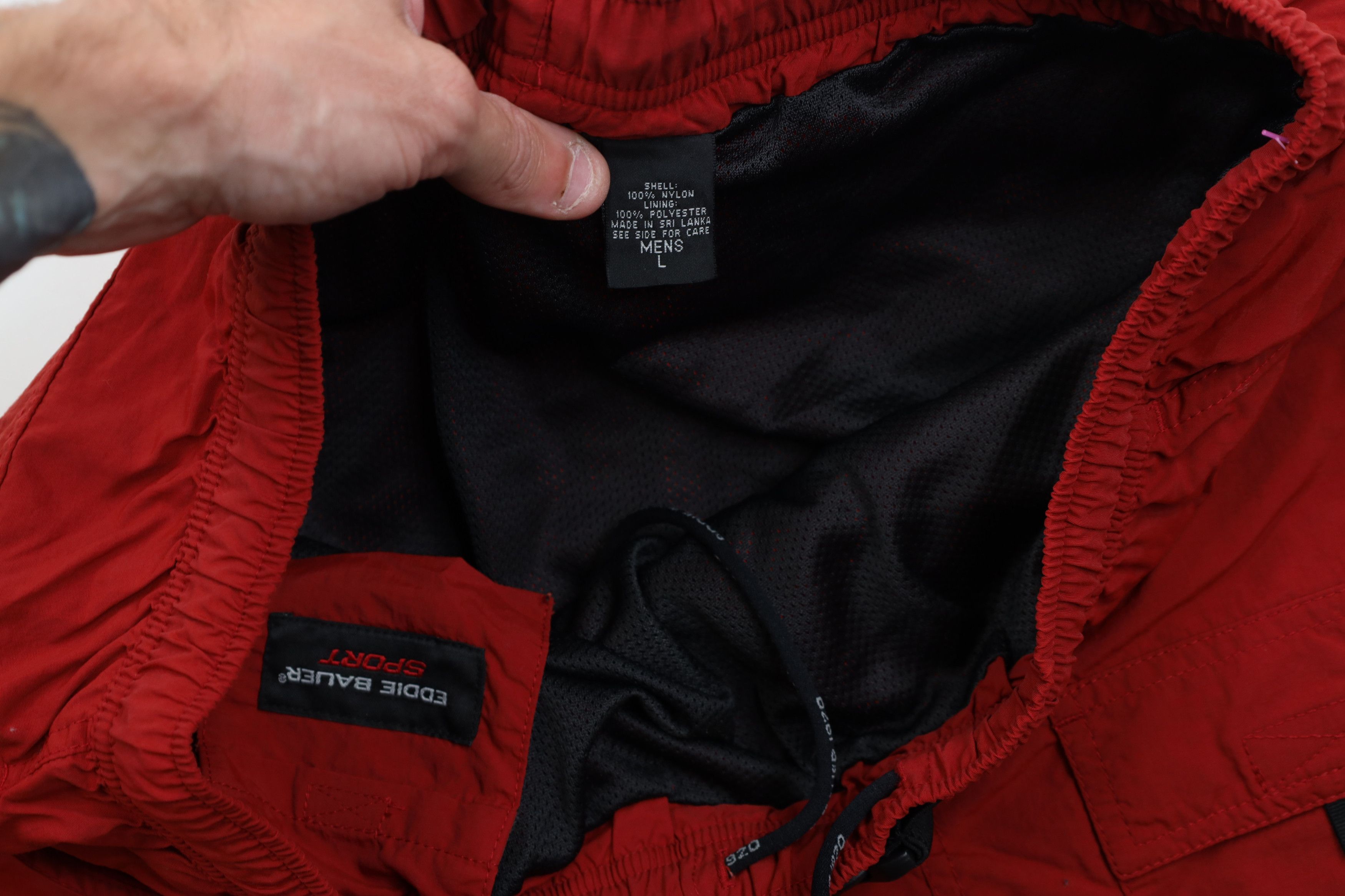 Eddie Bauer Vintage 90s Eddie Bauer Lined Belted Trekking Cargo Shorts Size US 34 / EU 50 - 7 Thumbnail