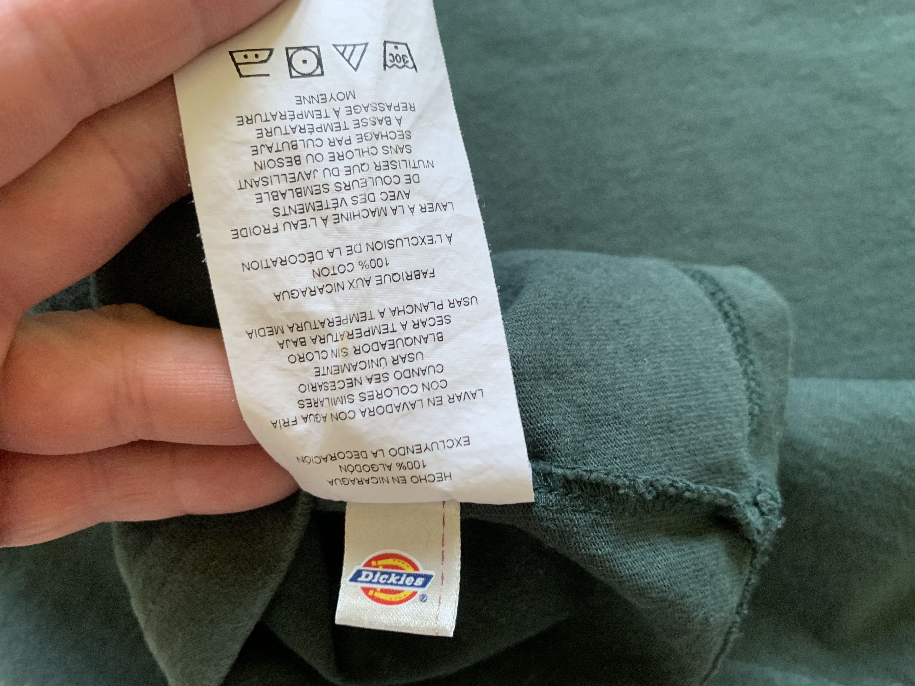 Dickies Dickies Green Long Sleeve Cotton Work Pocket Tee Size US XXL / EU 58 / 5 - 8 Thumbnail