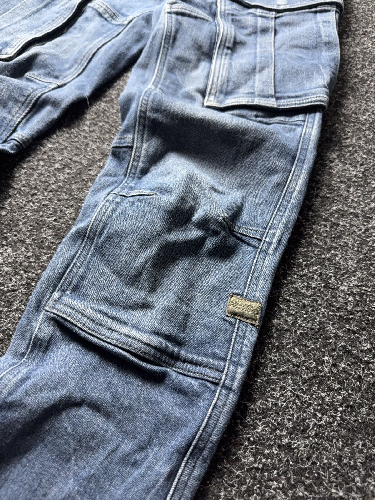 G-Star Avant Garde Japanese G-Star RAW 3D Utility Cargo Jeans W30 Size US 30 / EU 46 - 4 Thumbnail